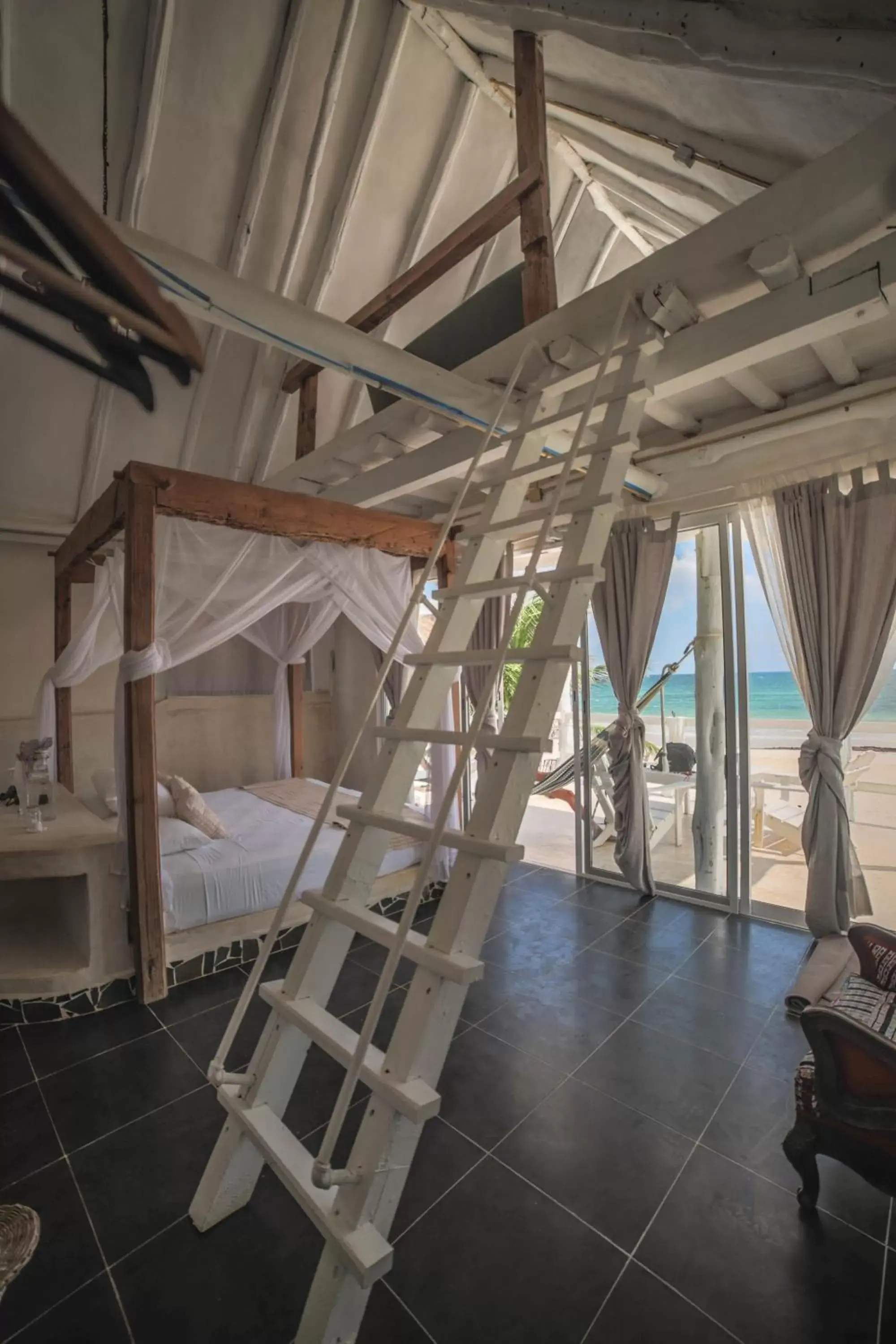 Bunk Bed in Posada Lamar Tulum Beach Front and Pool