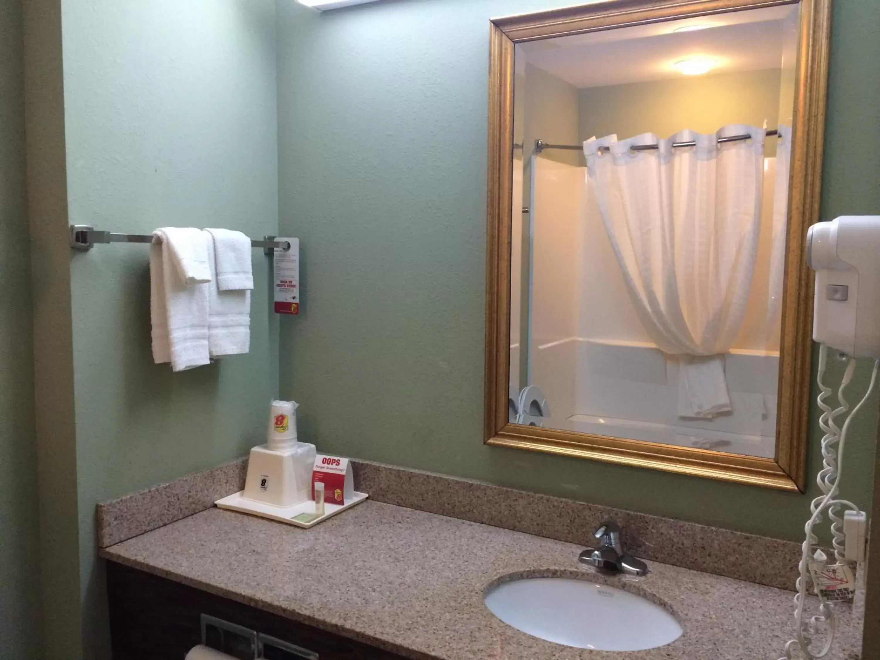 Bathroom in Super 8 by Wyndham Rainsville