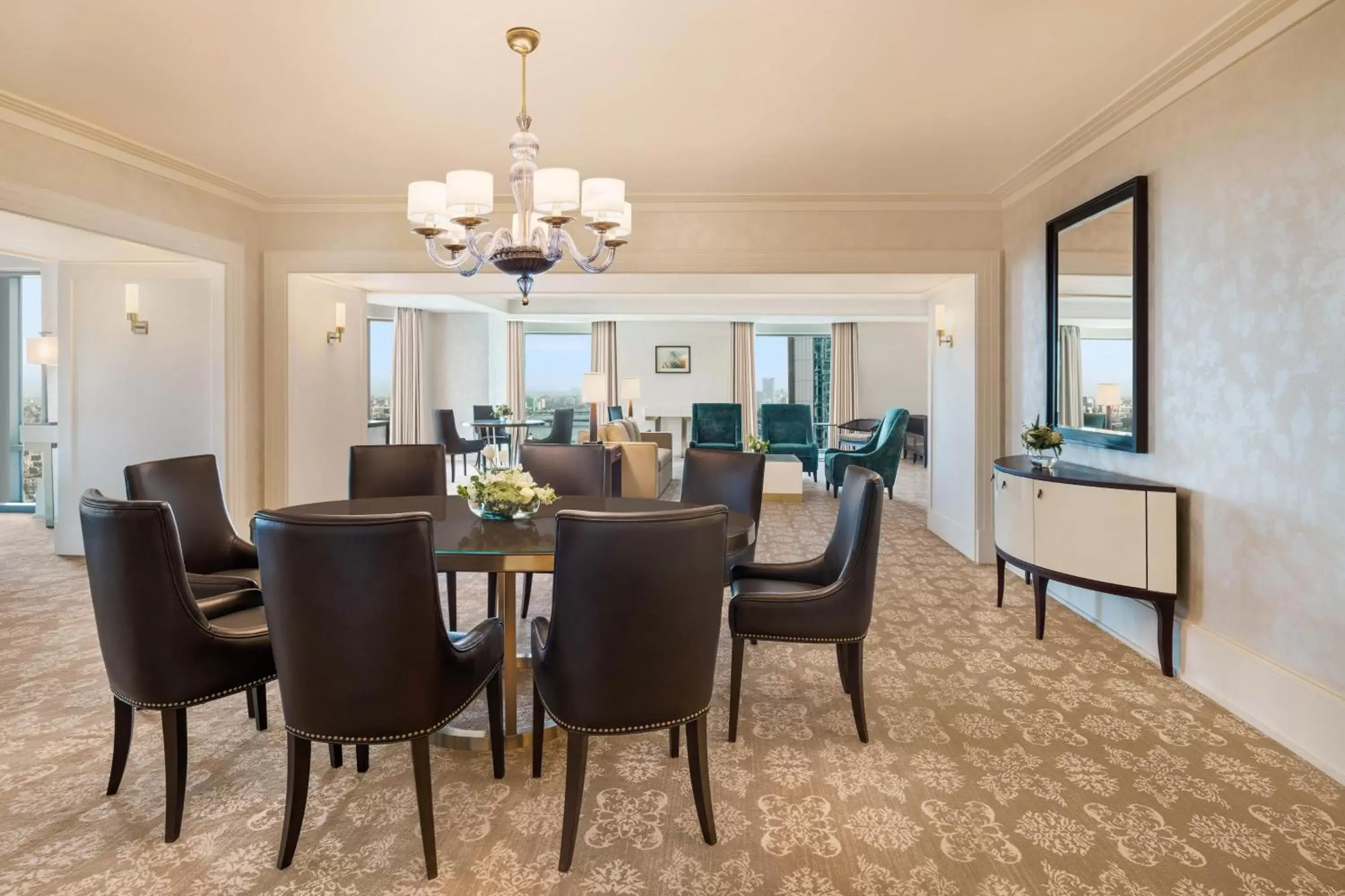 Living room, Dining Area in The St. Regis Cairo