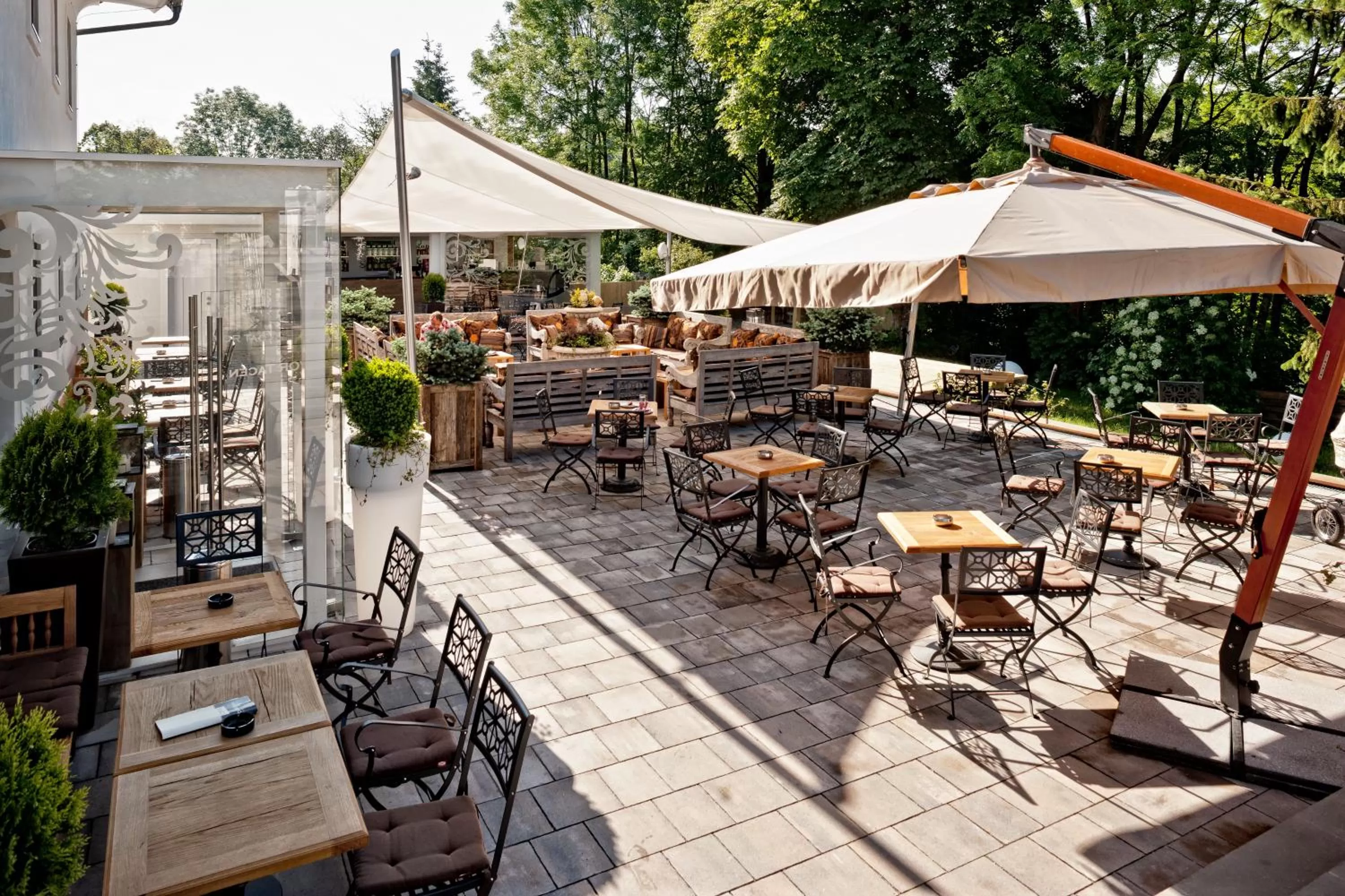 Balcony/Terrace in B&B Dvor Tacen