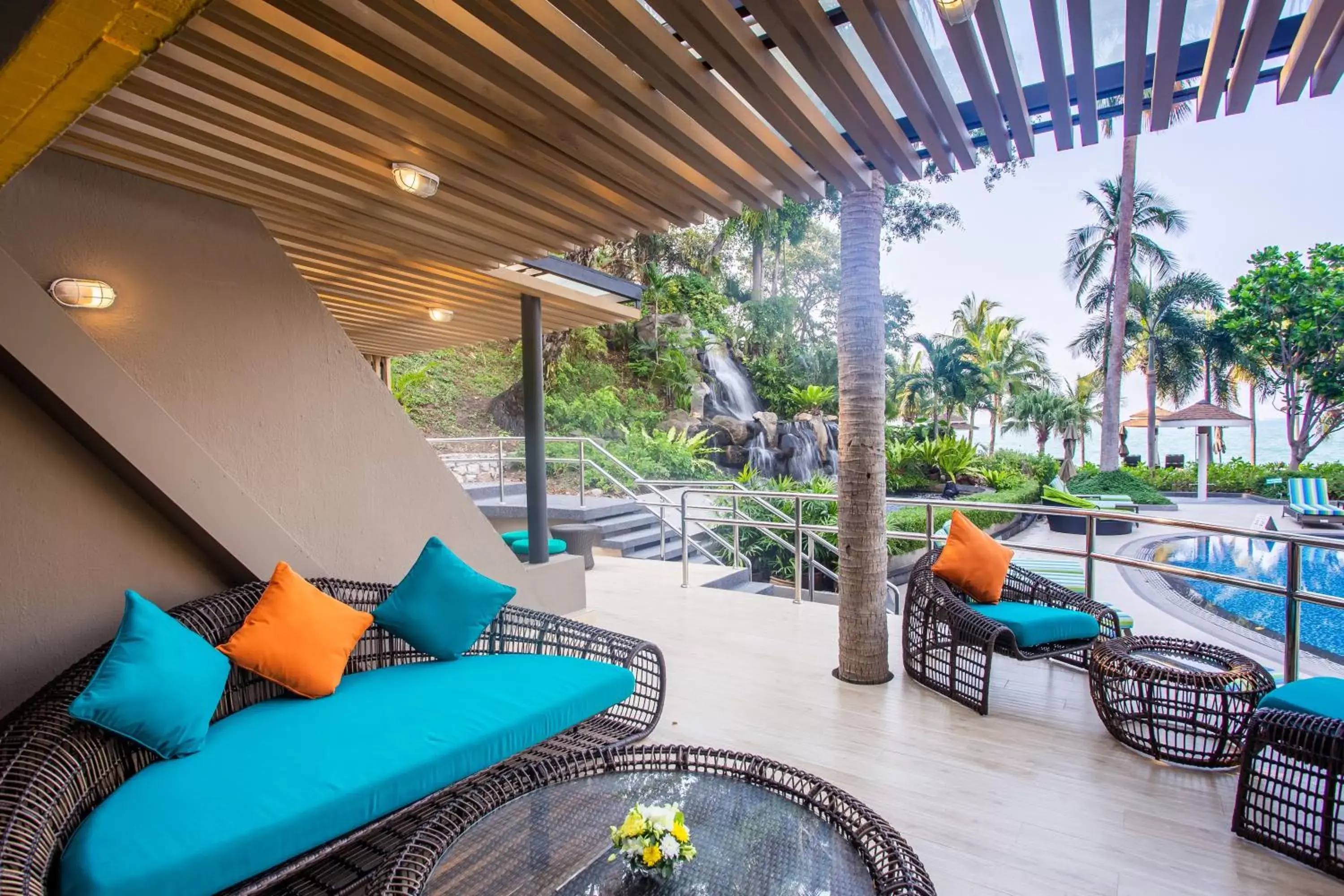 Patio, Seating Area in Royal Wing Suites & Spa Pattaya