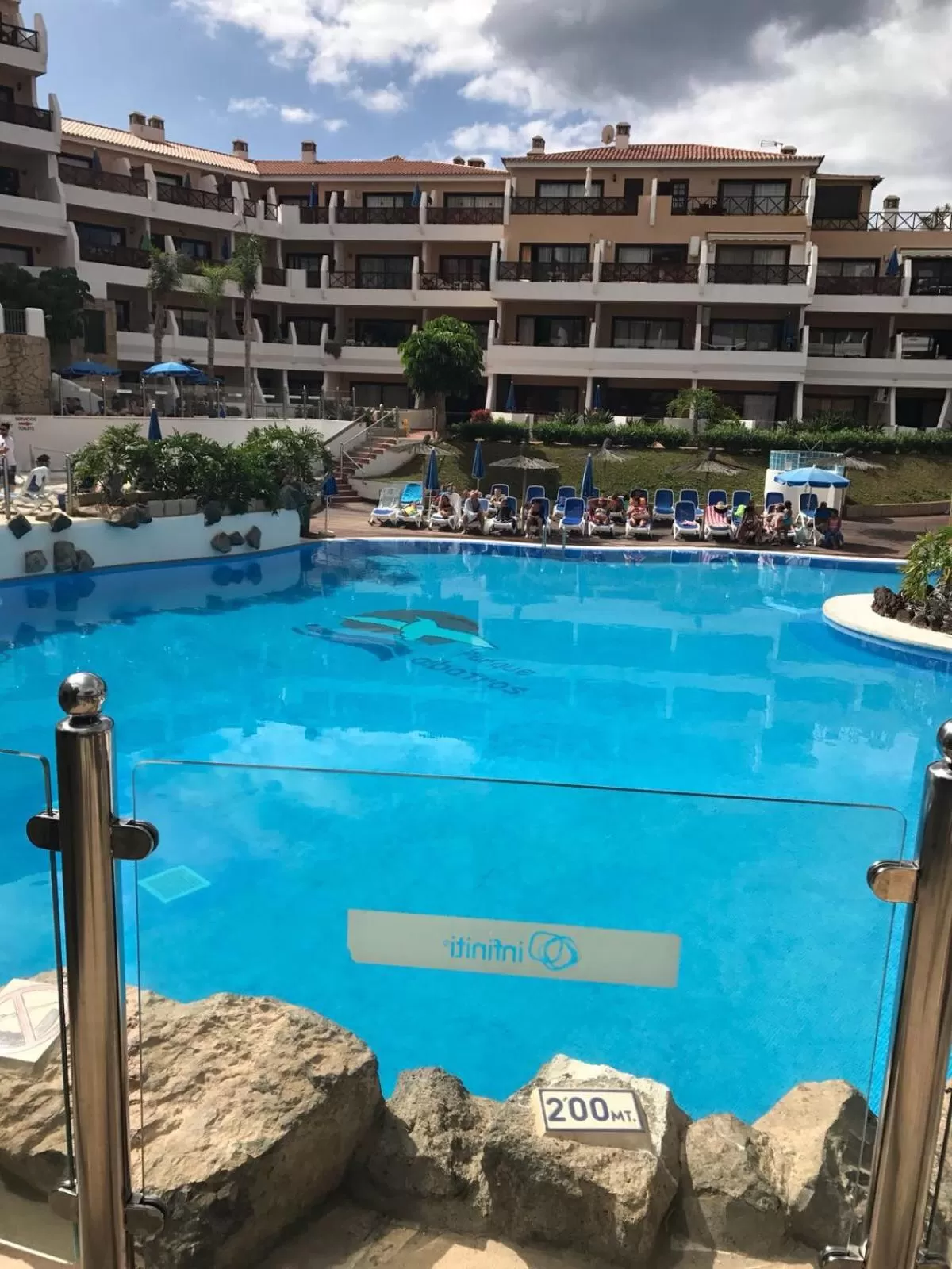 Pool view in Apartment South Tenerife