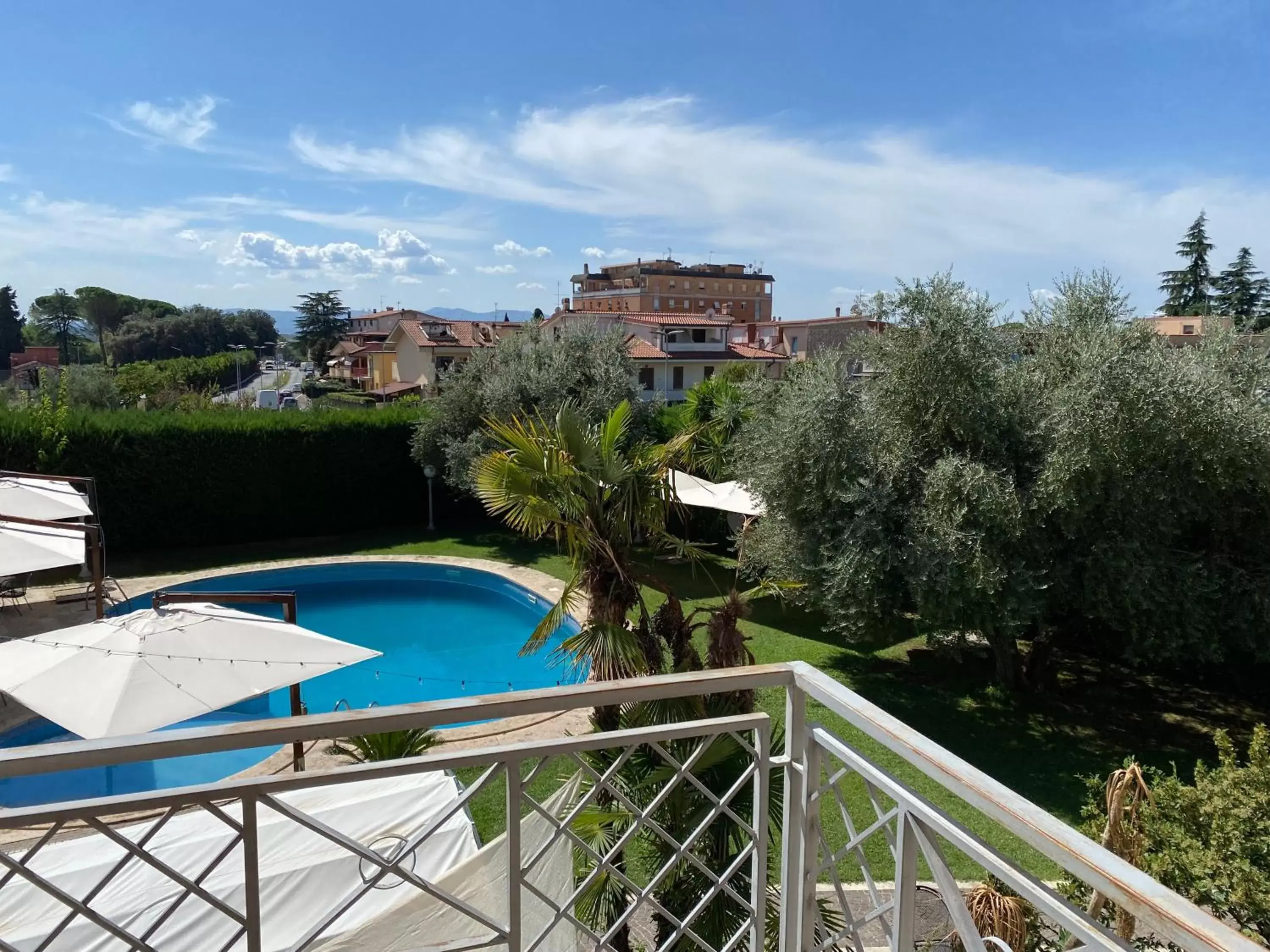 Balcony/Terrace, Pool View in Park Hotel Imperatore Adriano