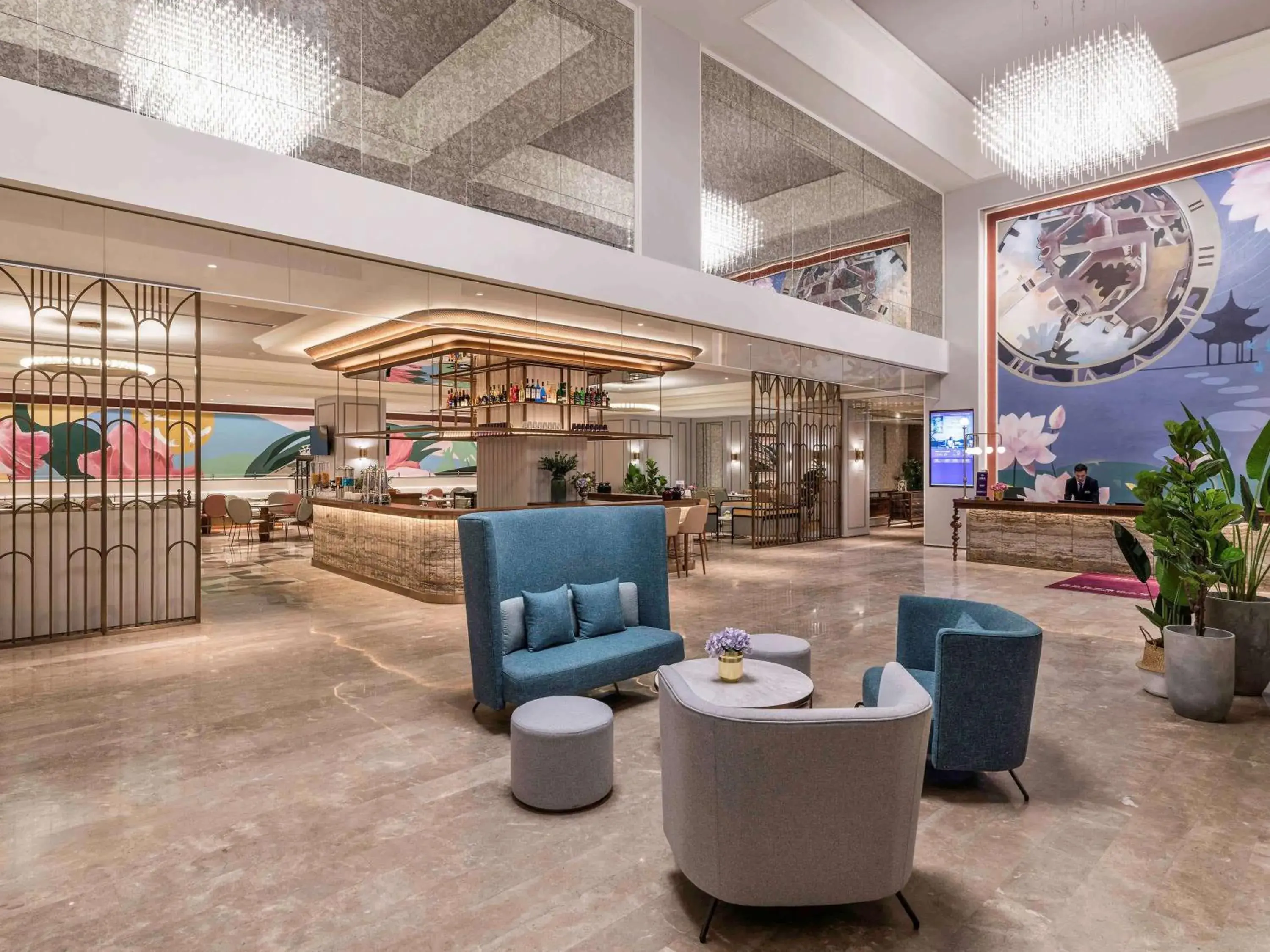 Property building, Lobby/Reception in Mercure Hangzhou Xixi Wetland Property building, Lobby/Reception in Mercure Hangzhou Xixi Wetland