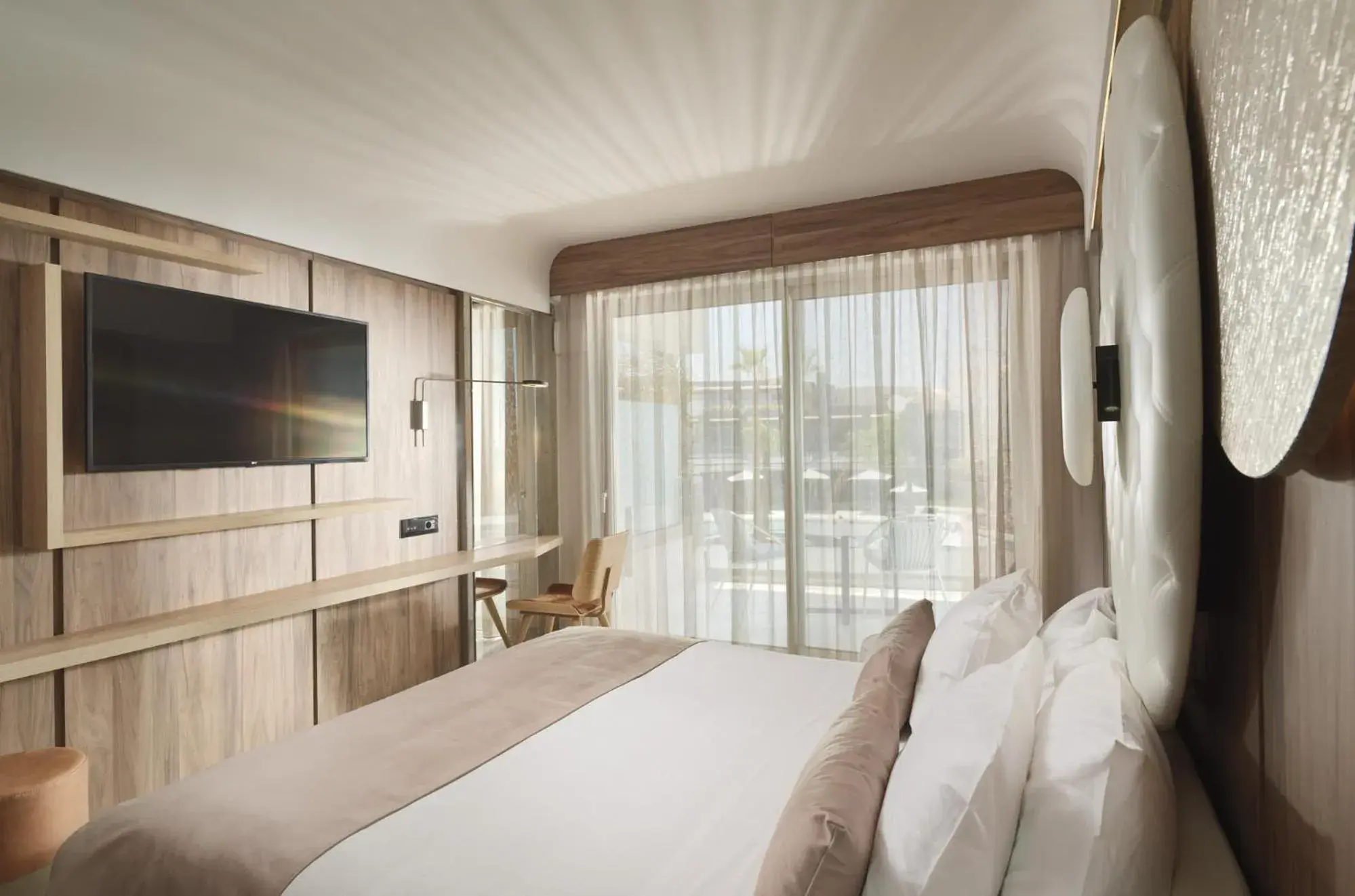 Bedroom, Bed in Nautilux Rethymno by Mage Hotels