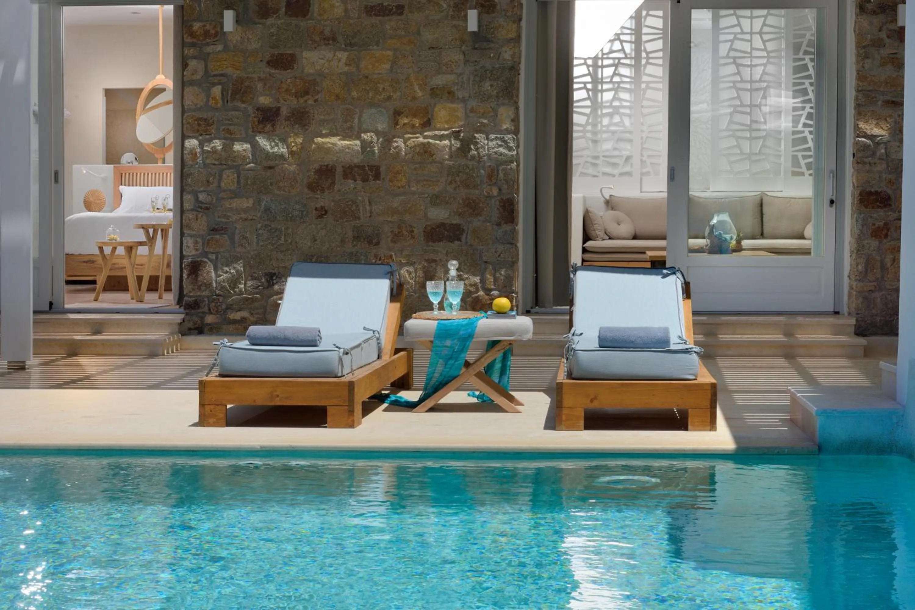 Swimming pool in Anax Resort and Spa