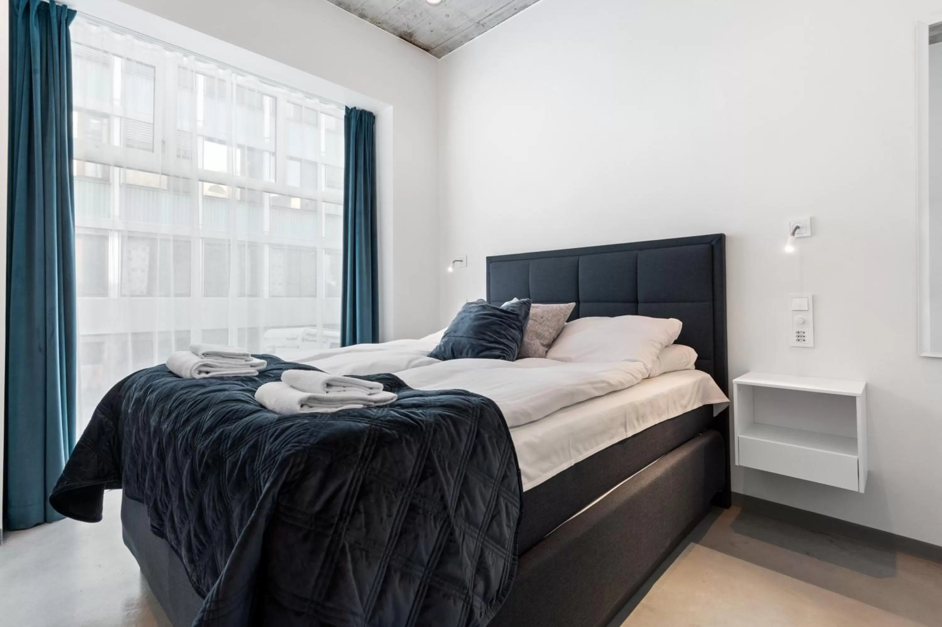 Bed in Aalesund City Apartment