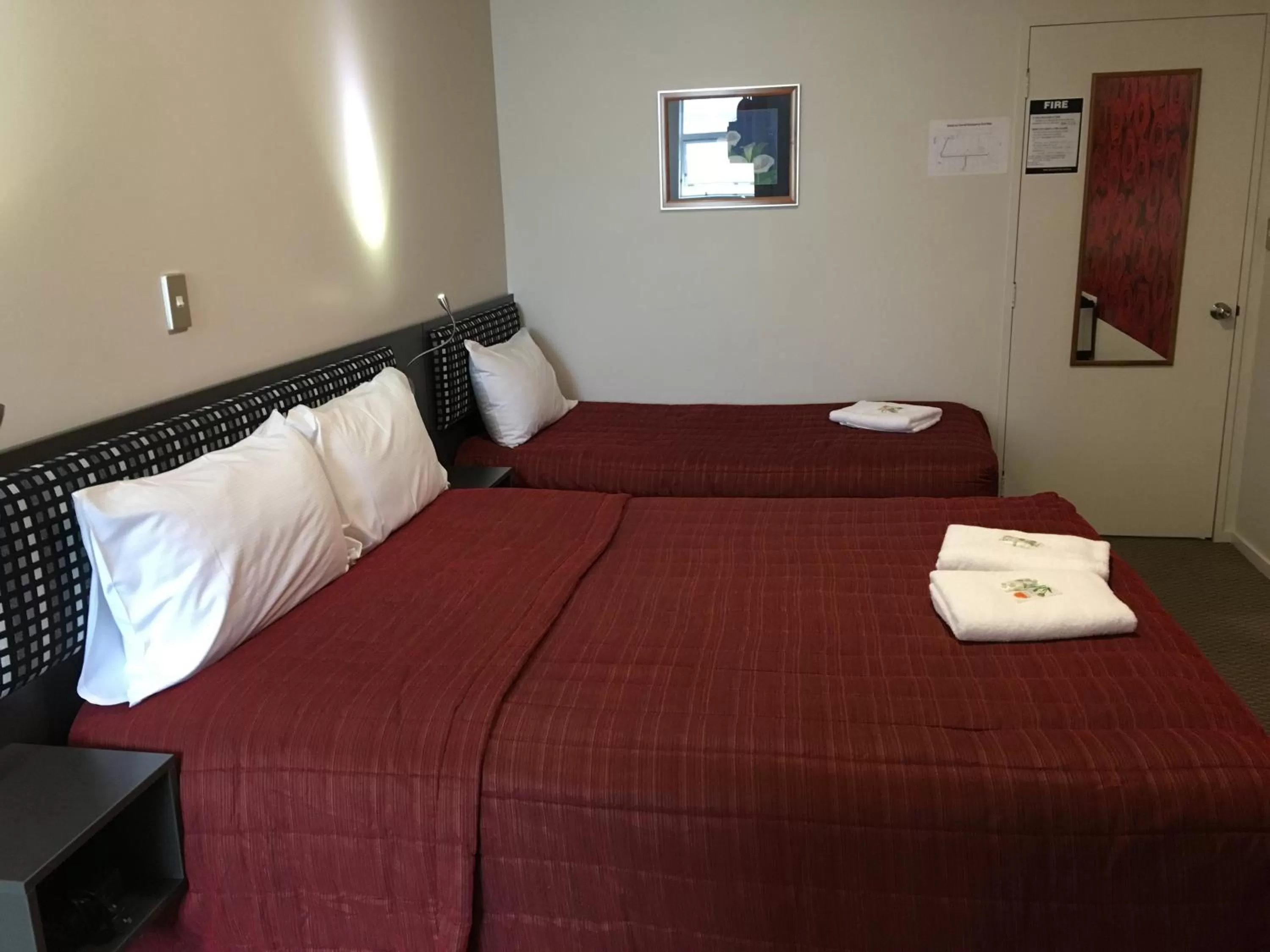 Bed in Motel on Carroll