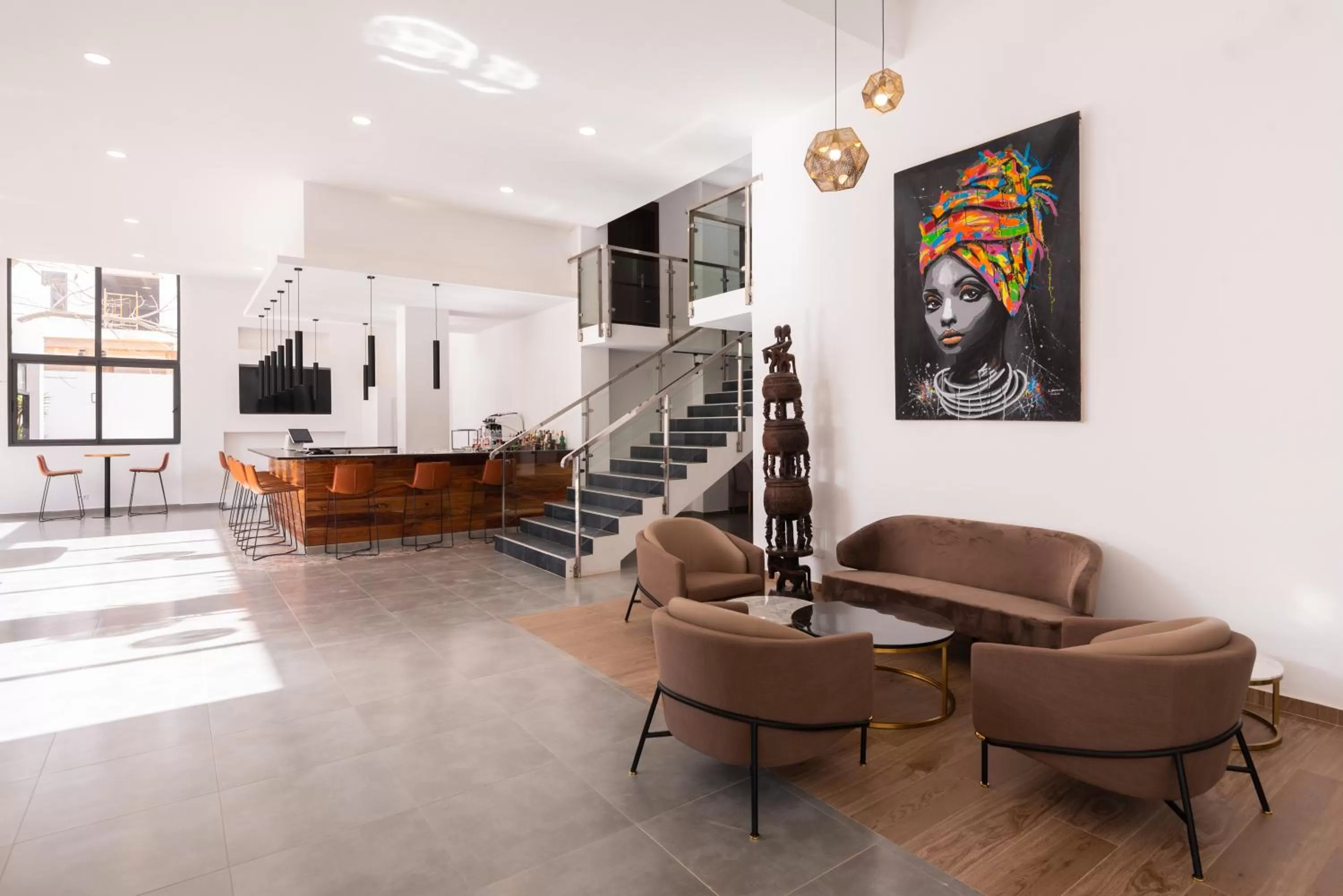 Lobby or reception in Hotel L'Adresse Dakar