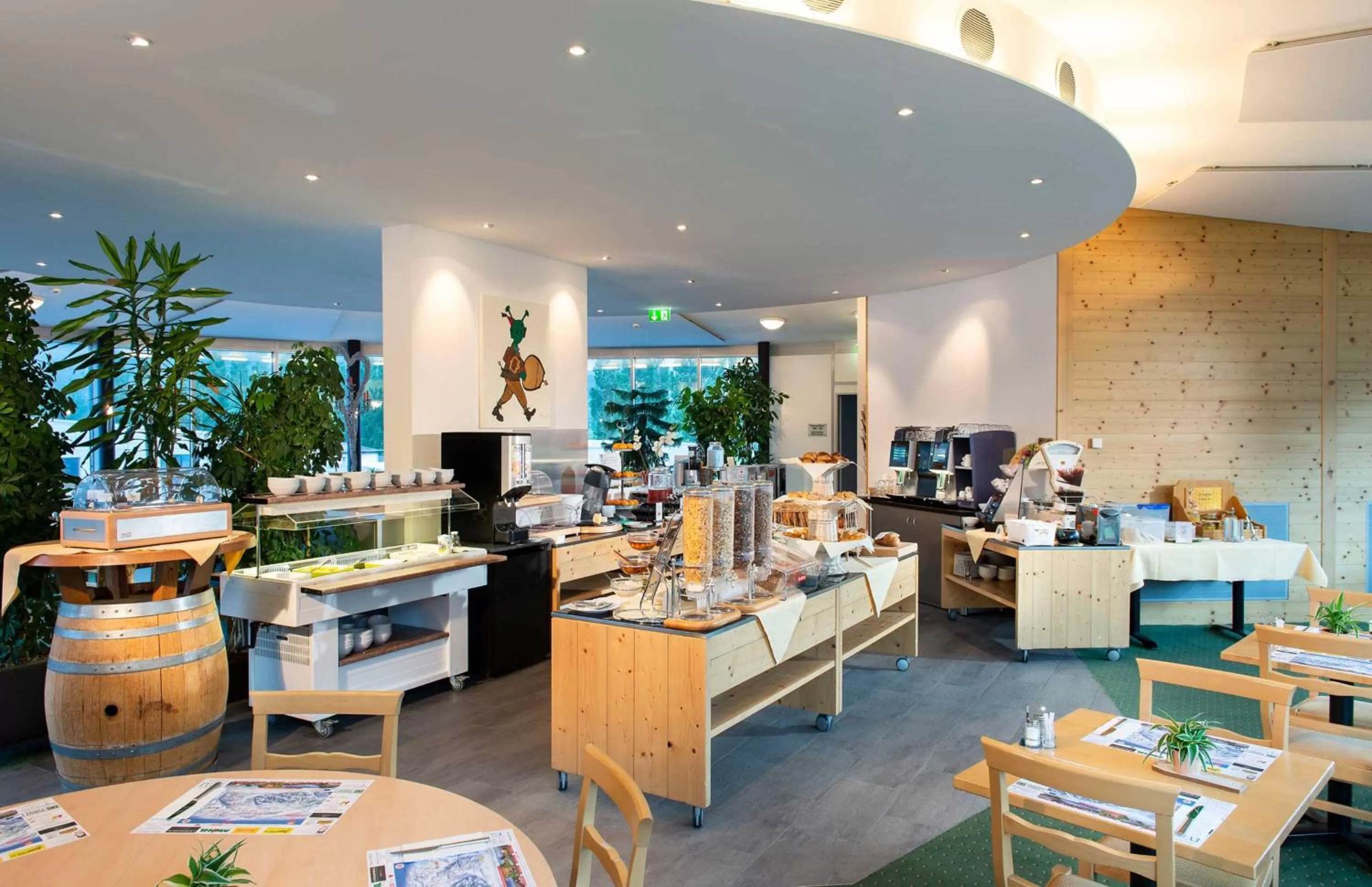 Buffet breakfast in Swiss Heidi Hotel