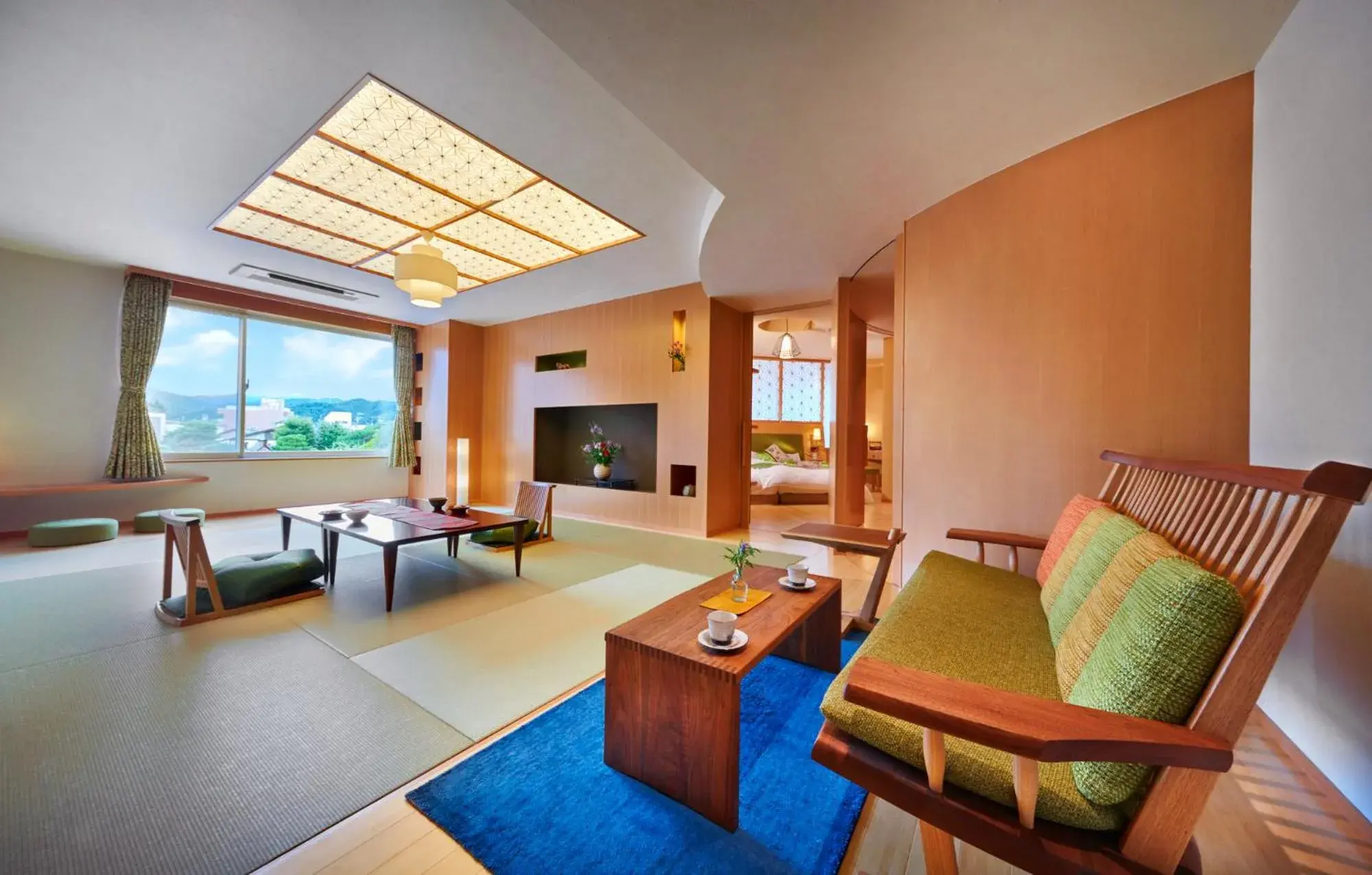 Living room, Seating Area in Honjin Hiranoya Kachoan