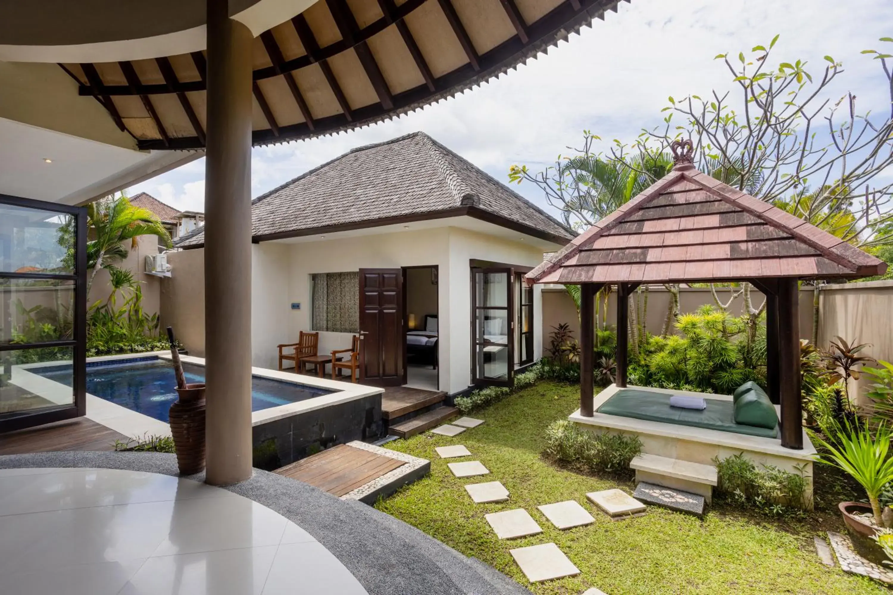 Property building, Swimming Pool in The Bidadari Villas and Spa