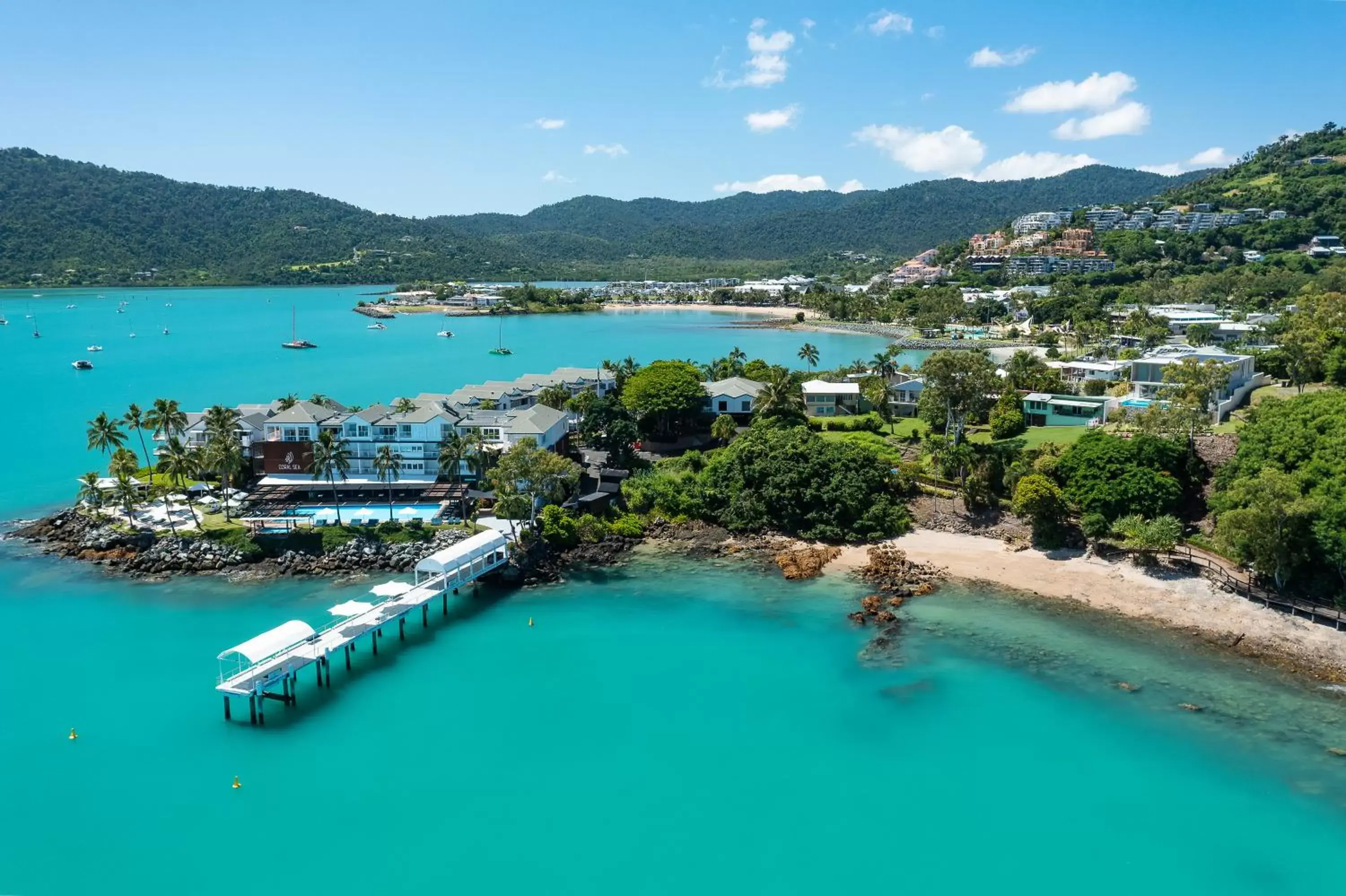 Bird's-eye View in Coral Sea Marina Resort