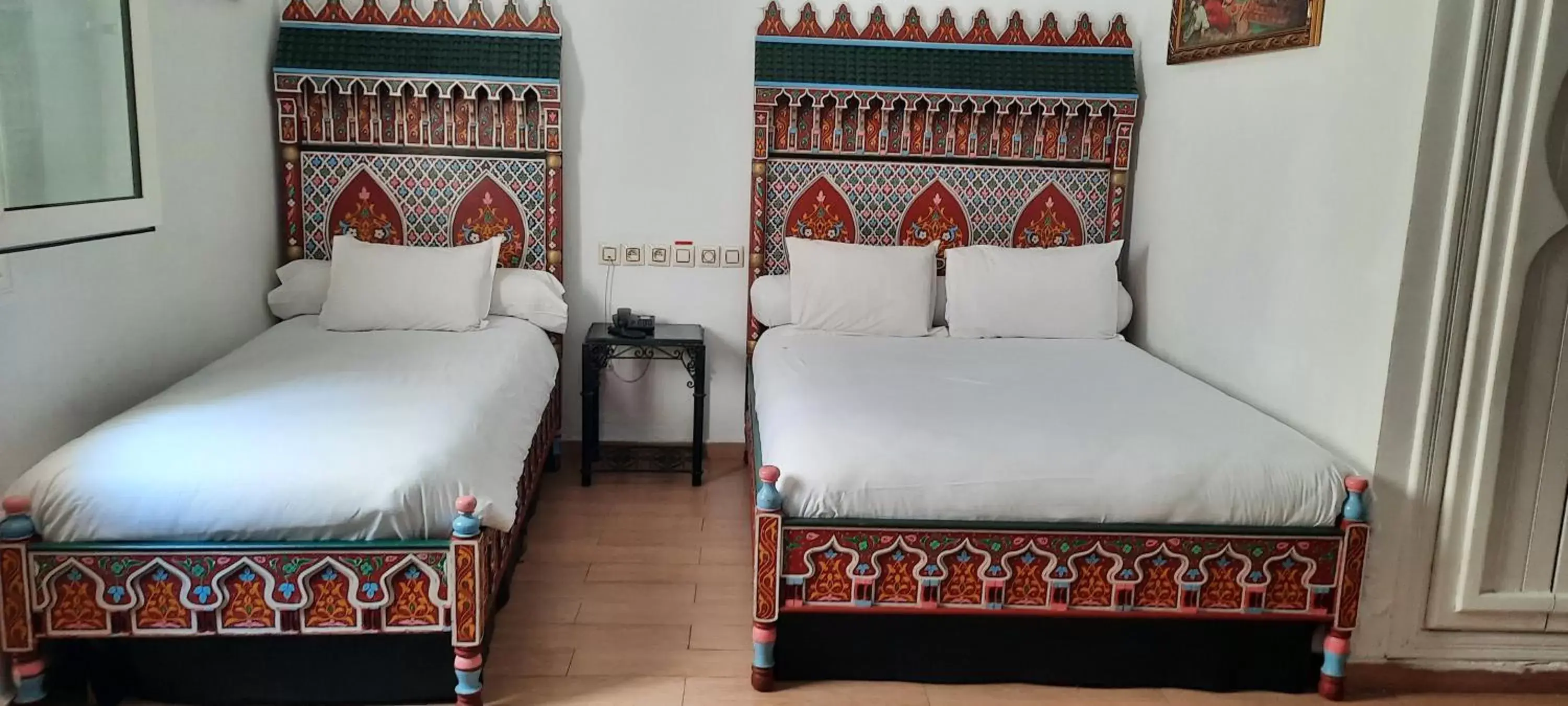 Bedroom, Bed in Hotel Moroccan House