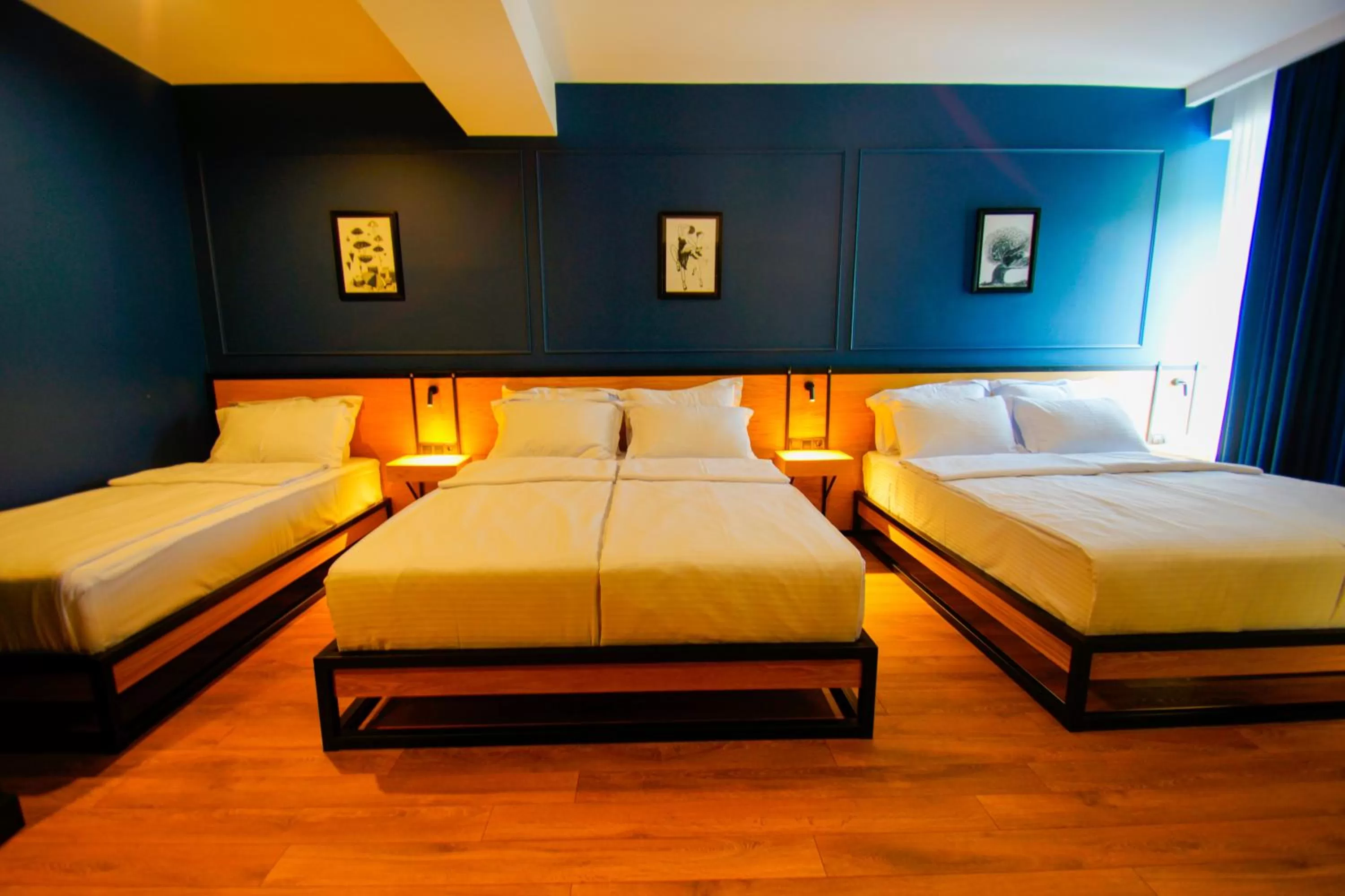 Bed in Borjomi Bridge Hotel