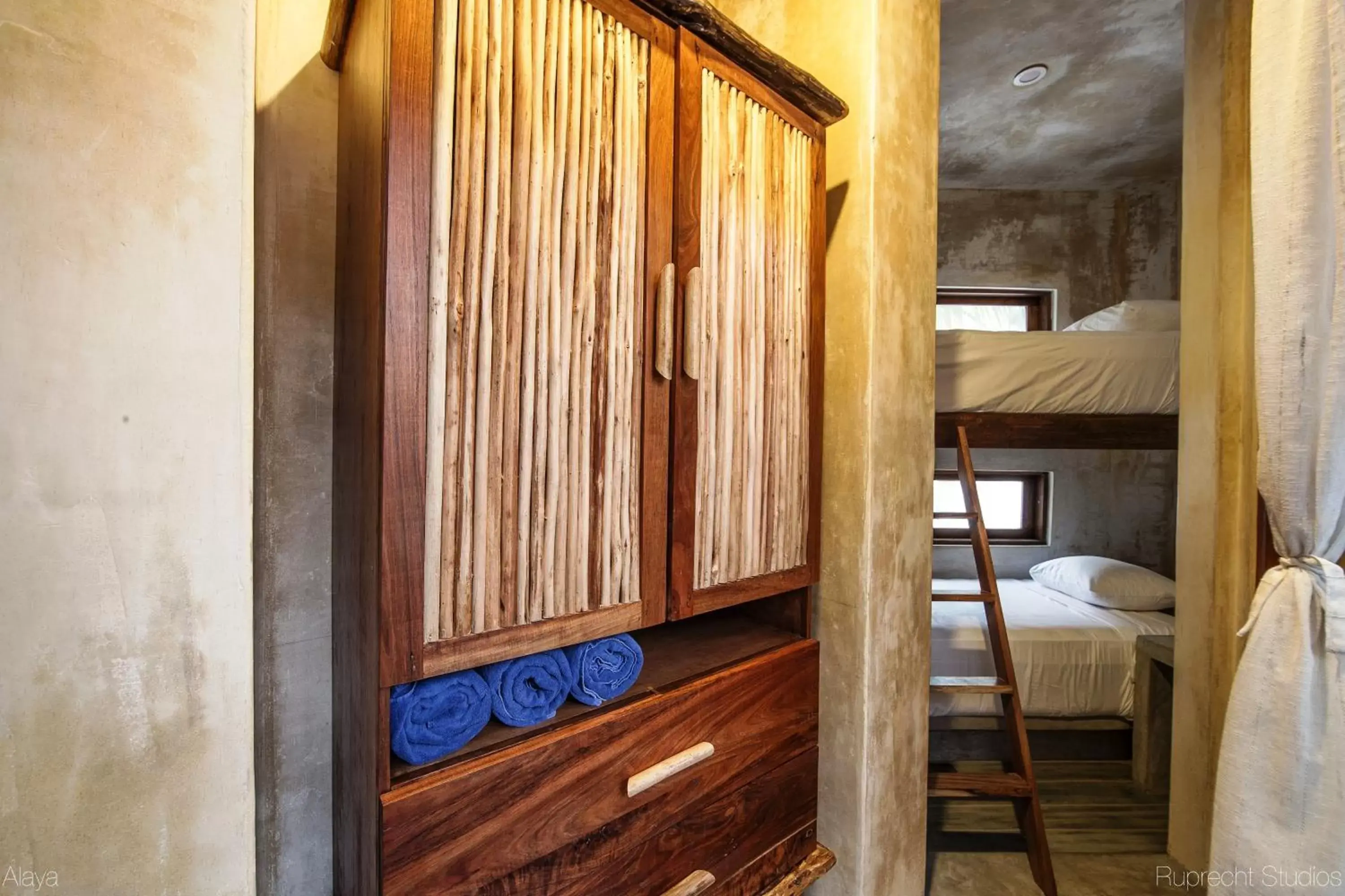 bunk bed, Bed in Alaya Tulum by Ahau Collection bunk bed, Bed in Alaya Tulum by Ahau Collection