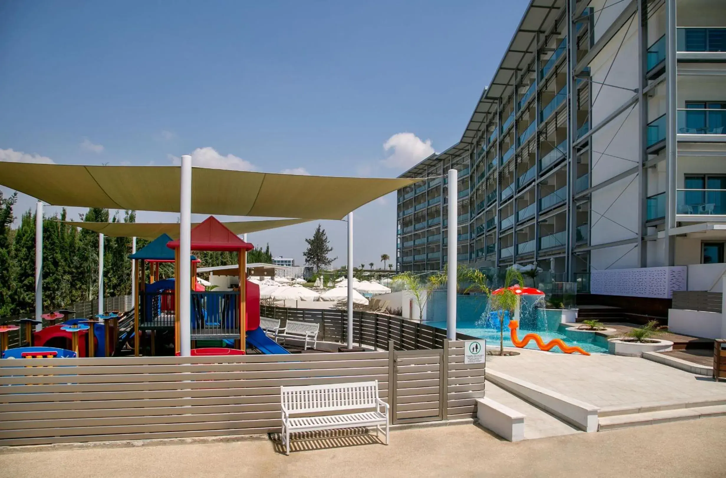 Children play ground, Swimming Pool in Asterias Beach Hotel