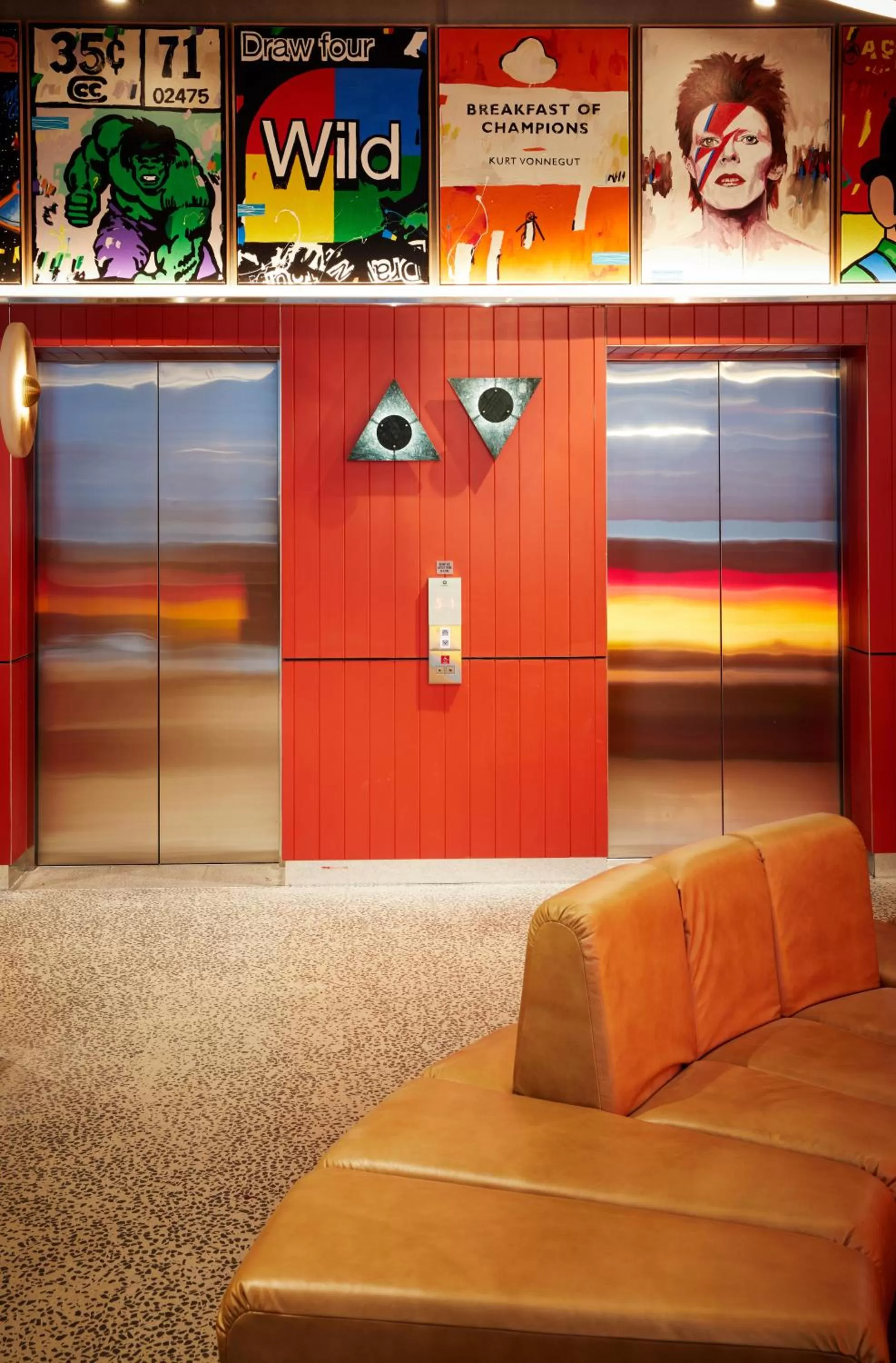 elevator in Ovolo Melbourne South Yarra, a Wyndham Hotel