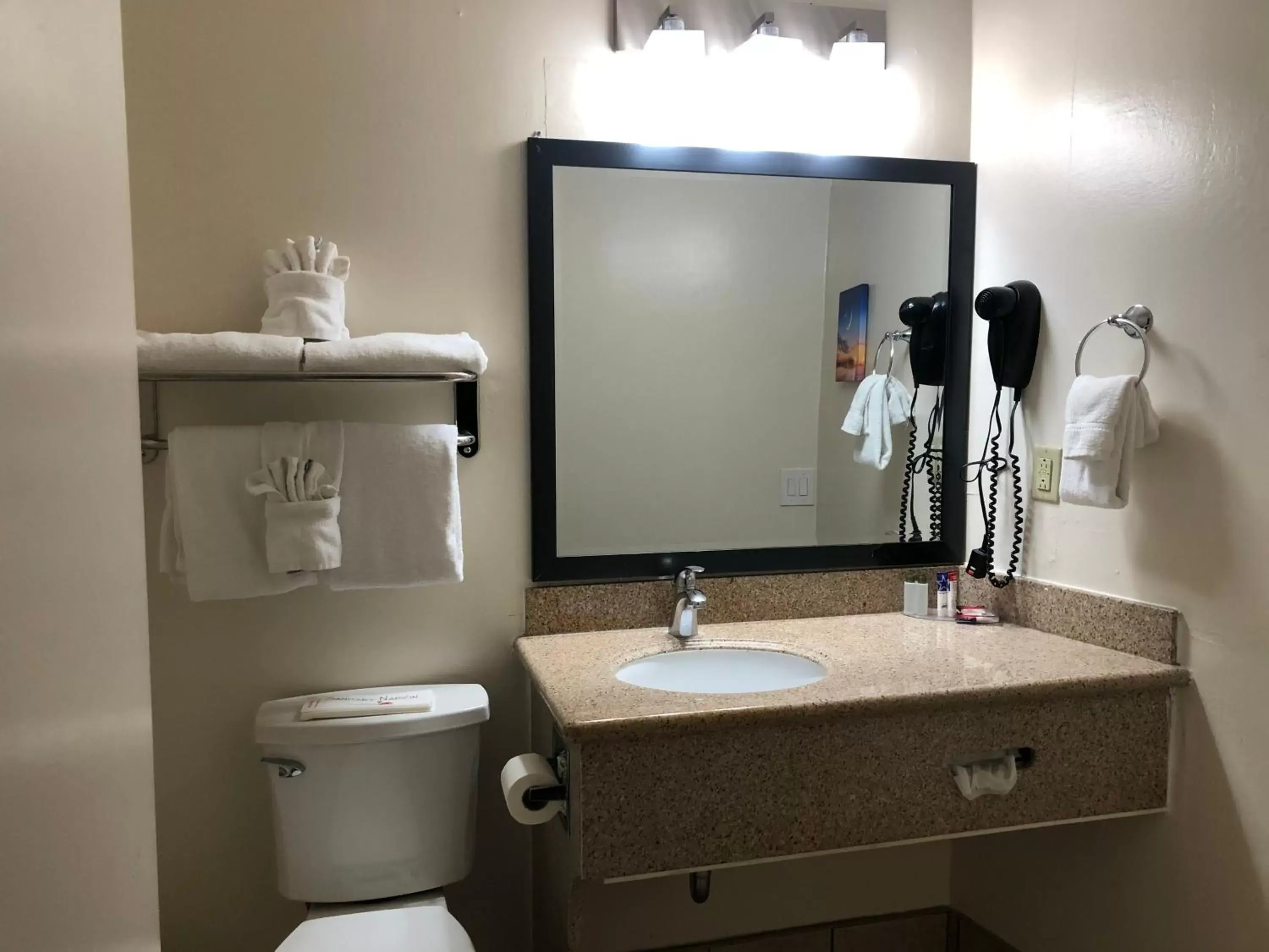 Bathroom in Americas Best Value Presidents Inn on Munras