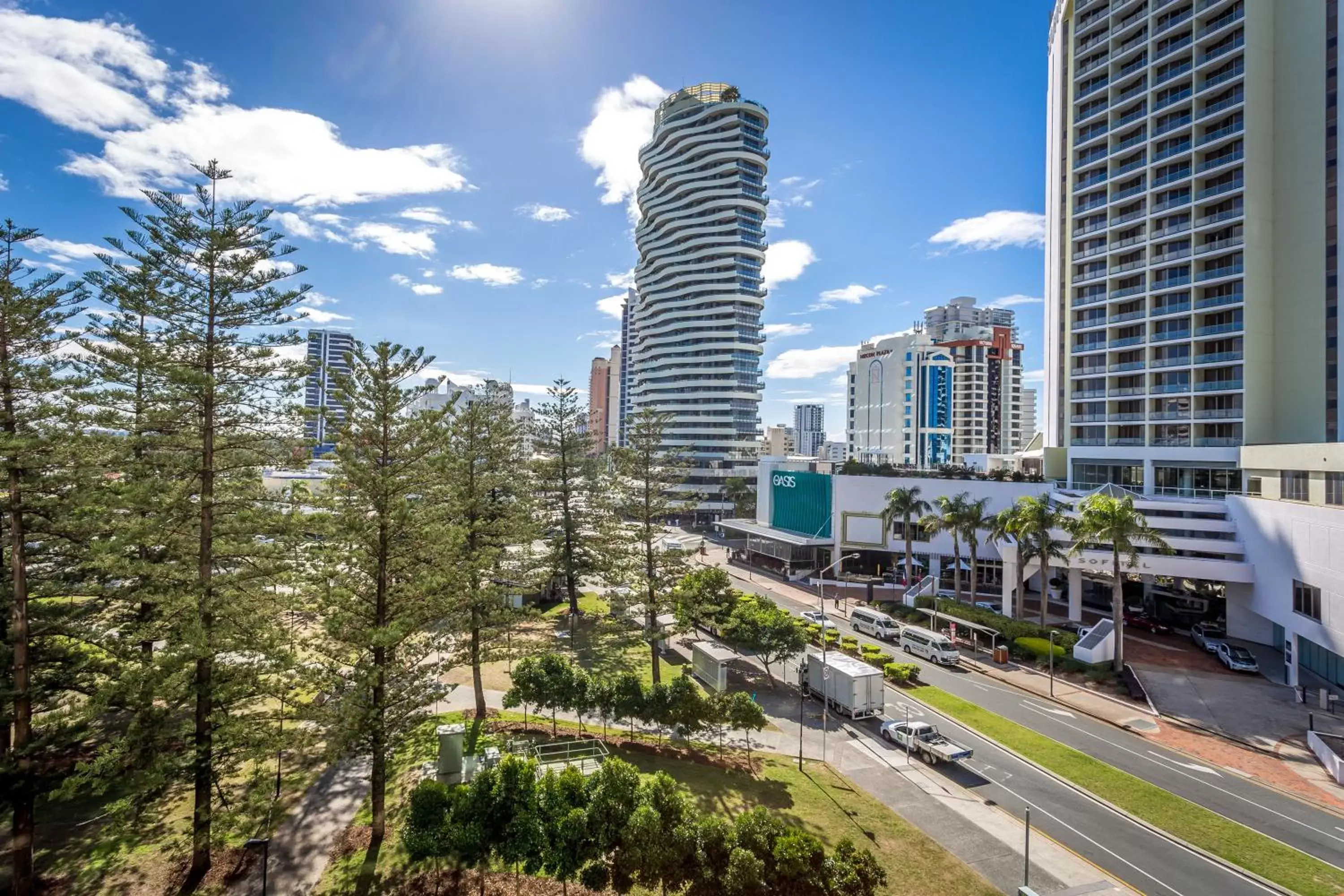 City view in Mantra Broadbeach on the Park City view in Mantra Broadbeach on the Park