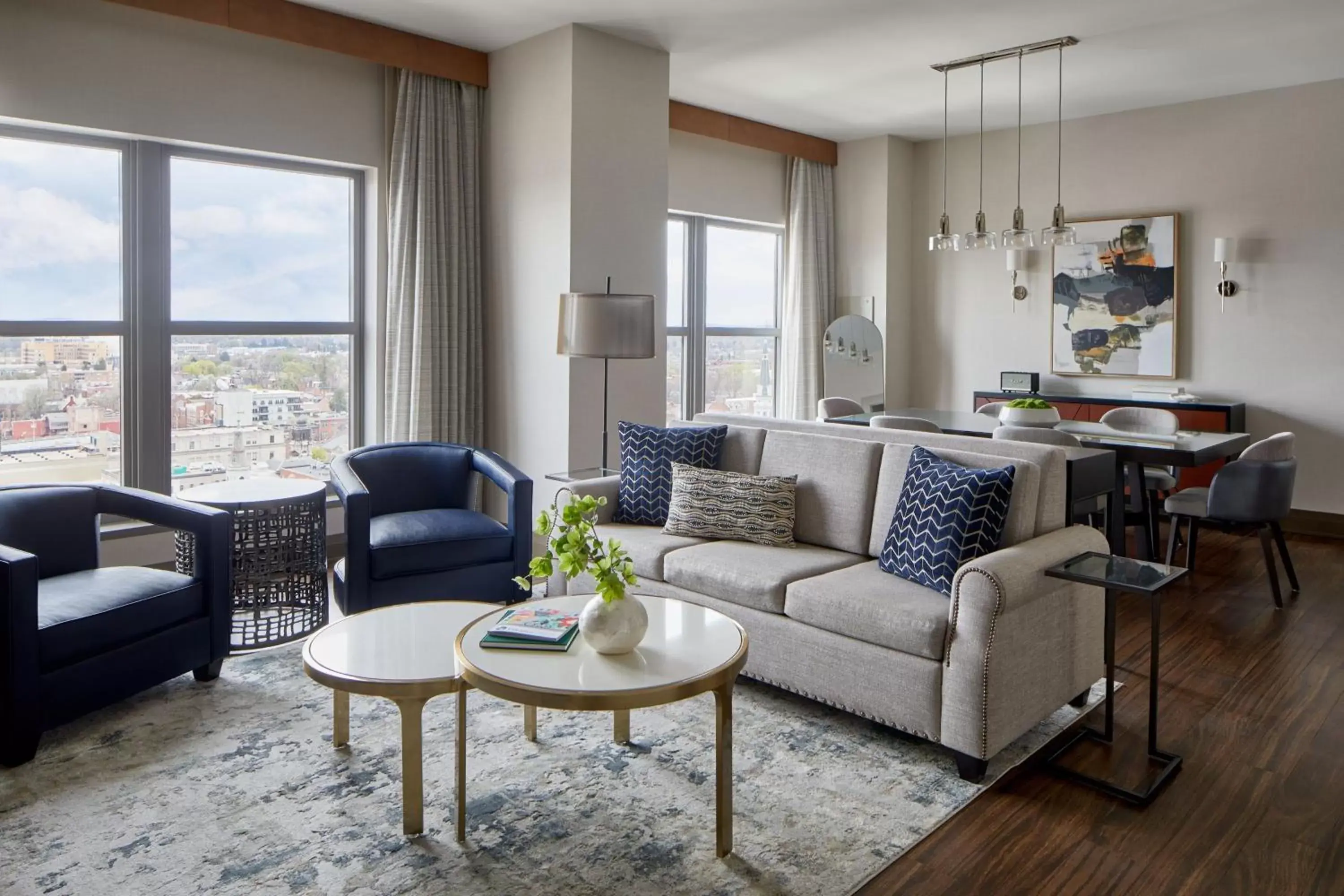 Photo of the whole room, Seating Area in Lancaster Marriott at Penn Square