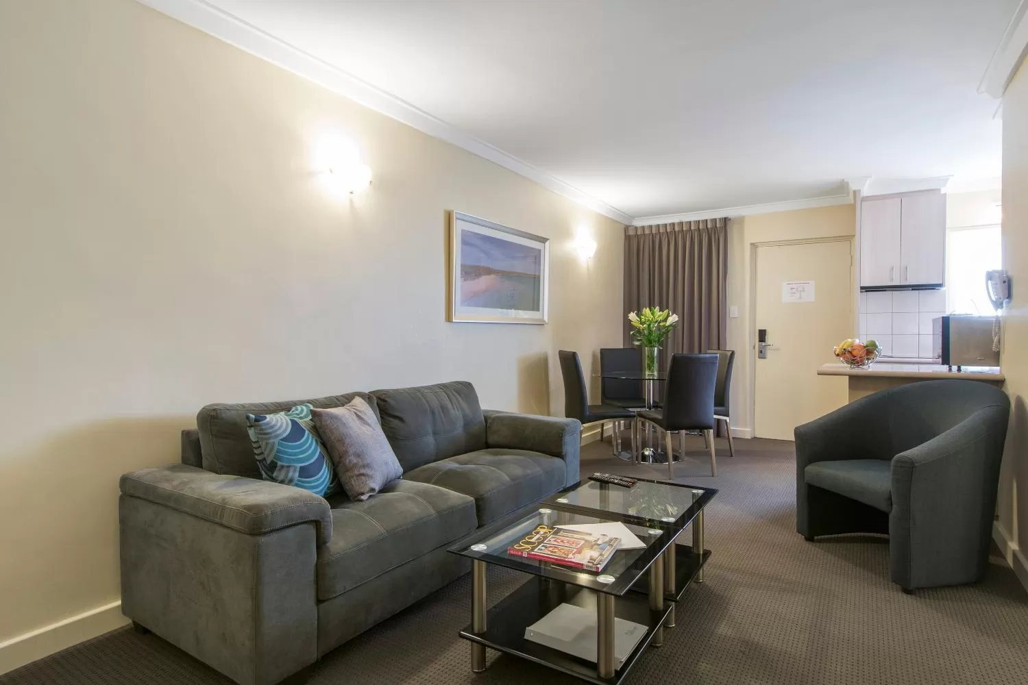 Living room in The Peninsula Riverside Serviced Apartments