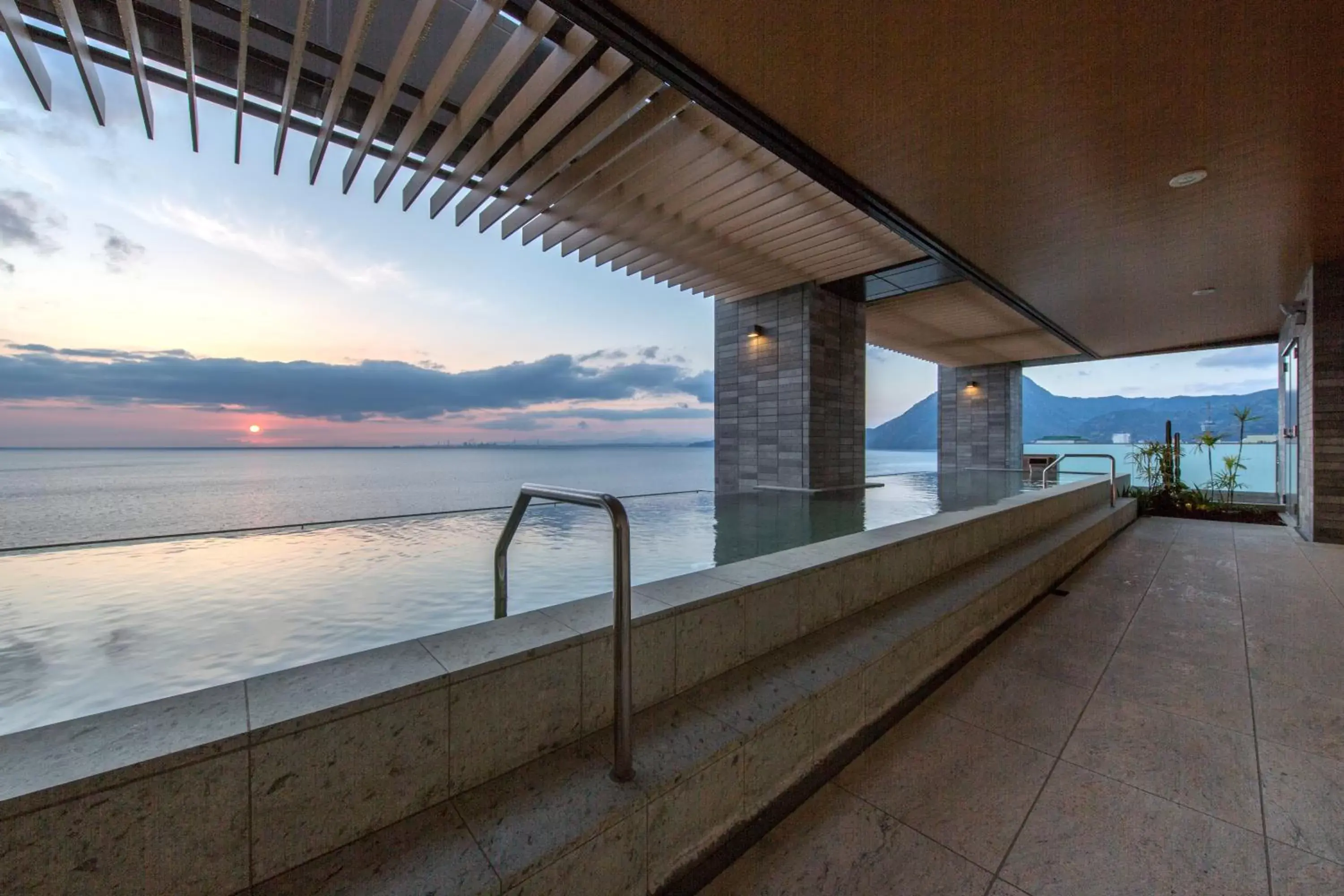 Open Air Bath in REX HOTEL Beppu