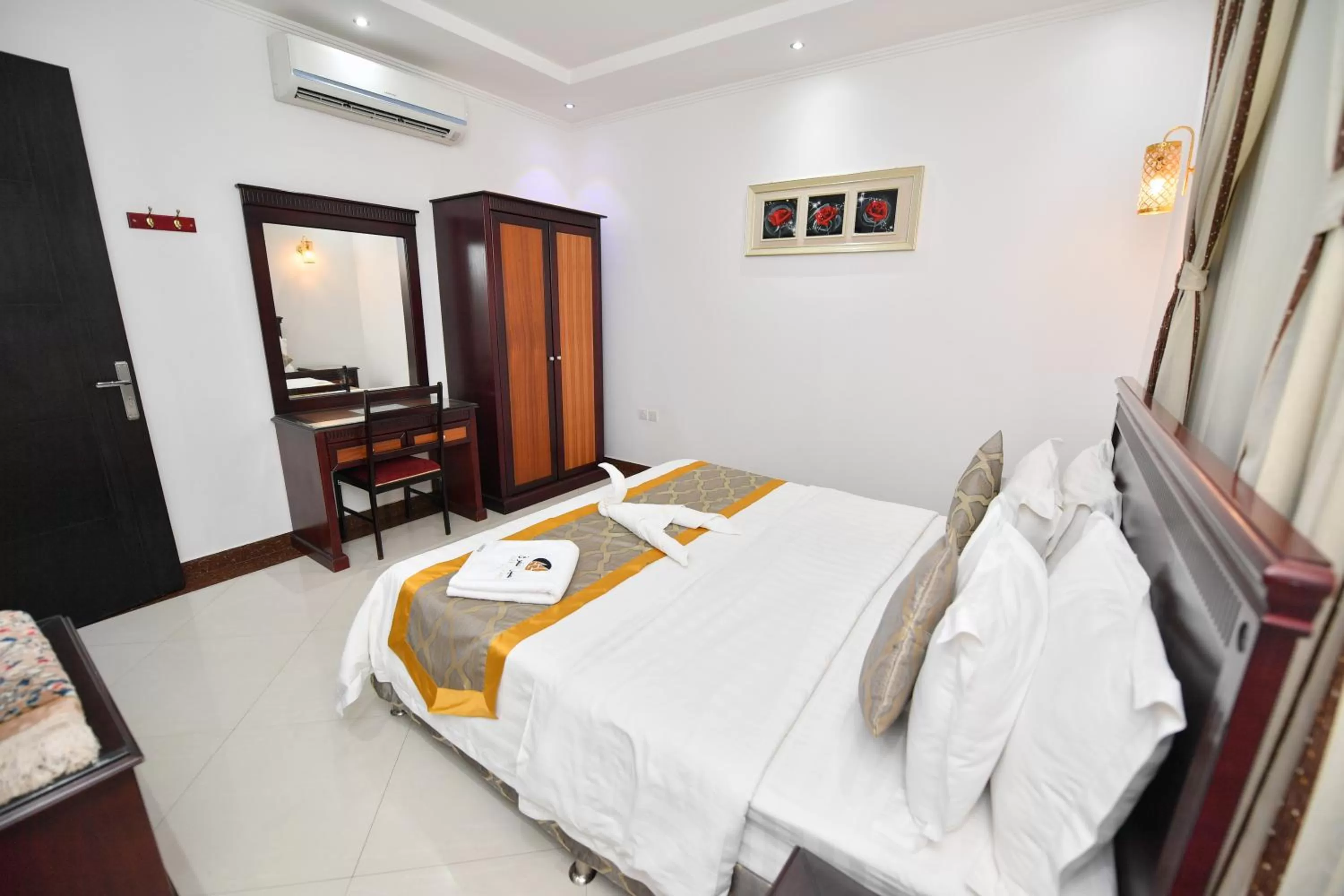 Bed in Aseel Alsharq Serviced Apartments - اقتصادي