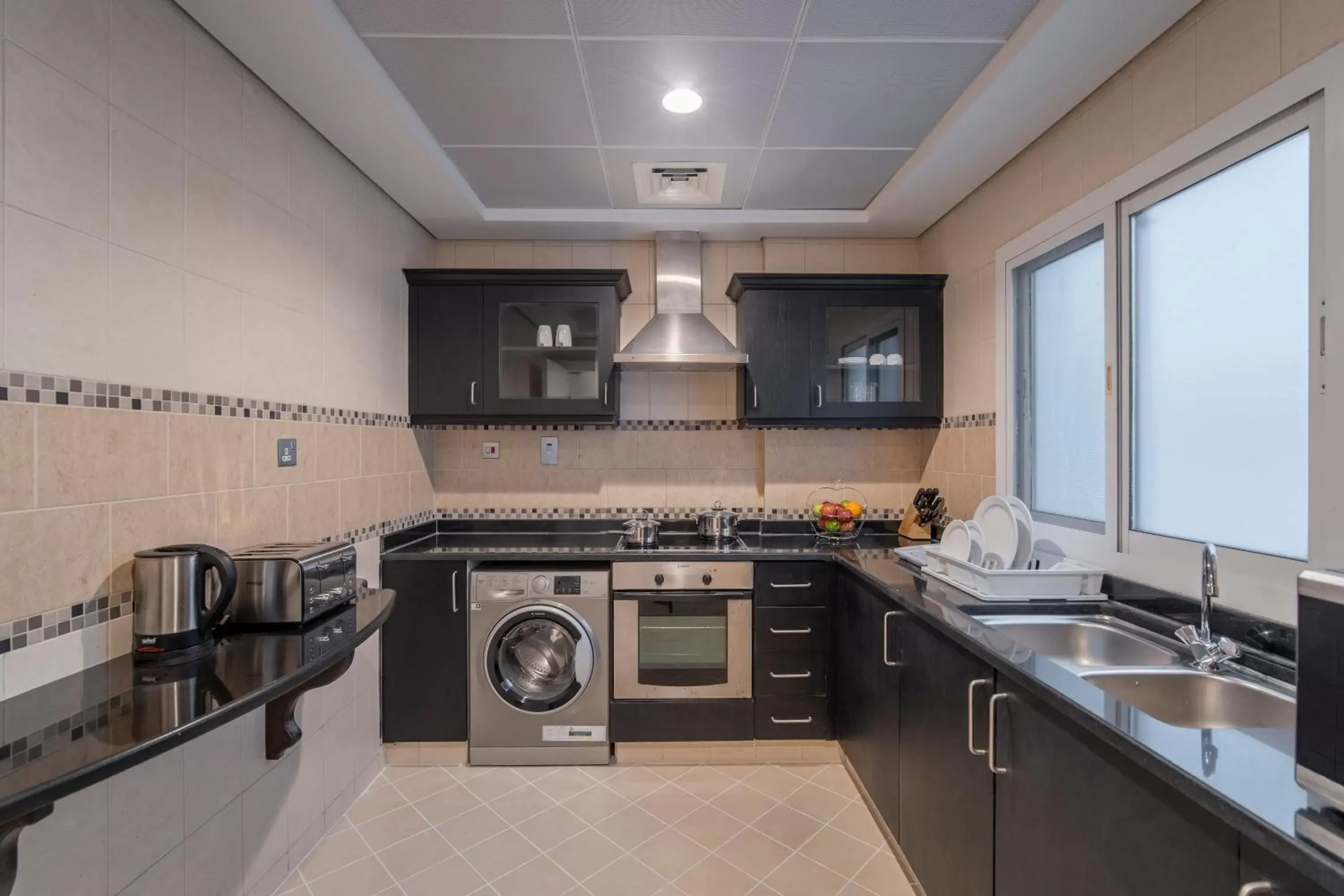 Kitchen or kitchenette, Kitchen/Kitchenette in Rose Garden Hotel Apartments - Al Barsha, Near Metro Station