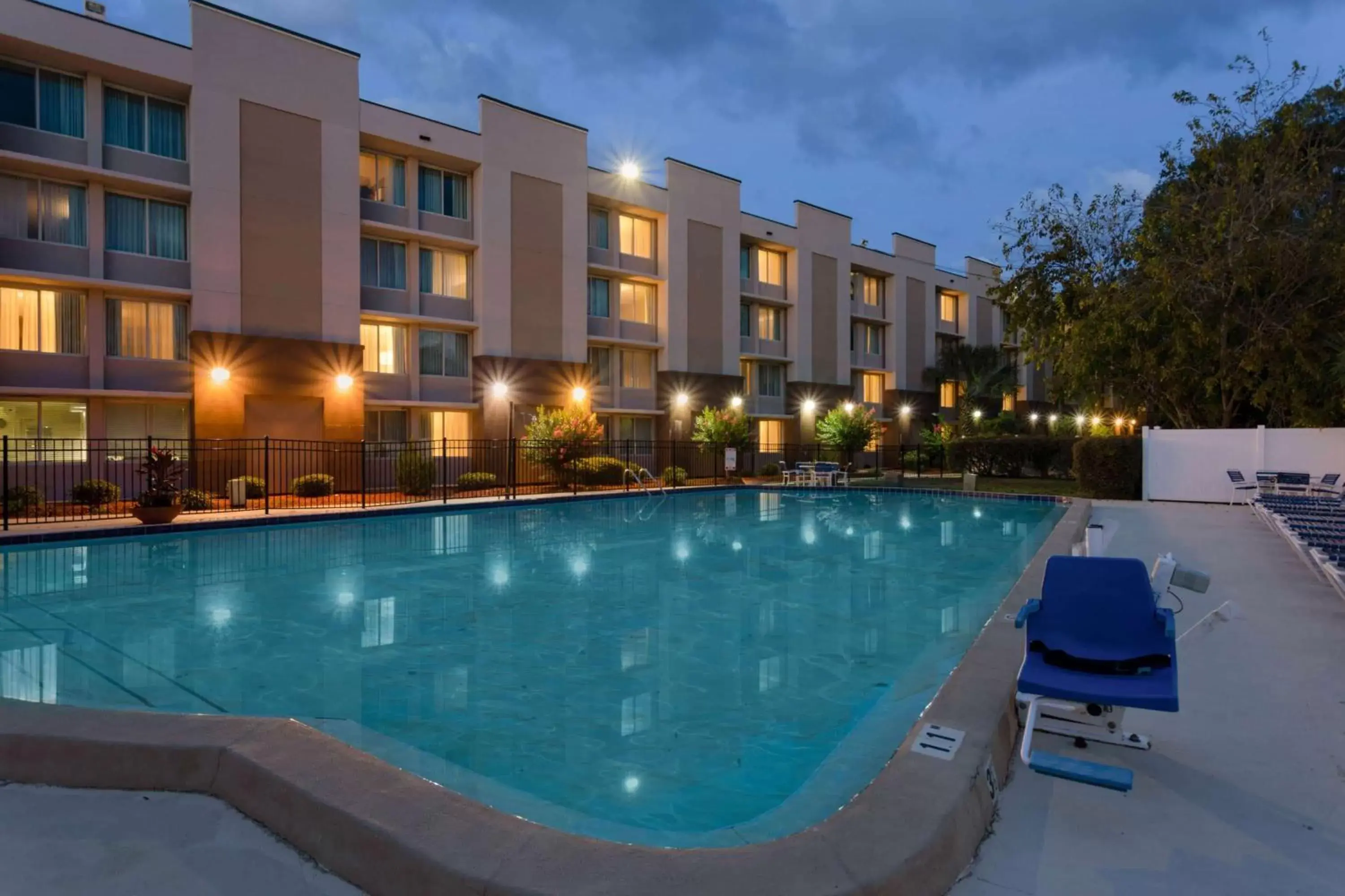 Pool view, Swimming Pool in Wyndham Garden Tallahassee Capitol Near FSU