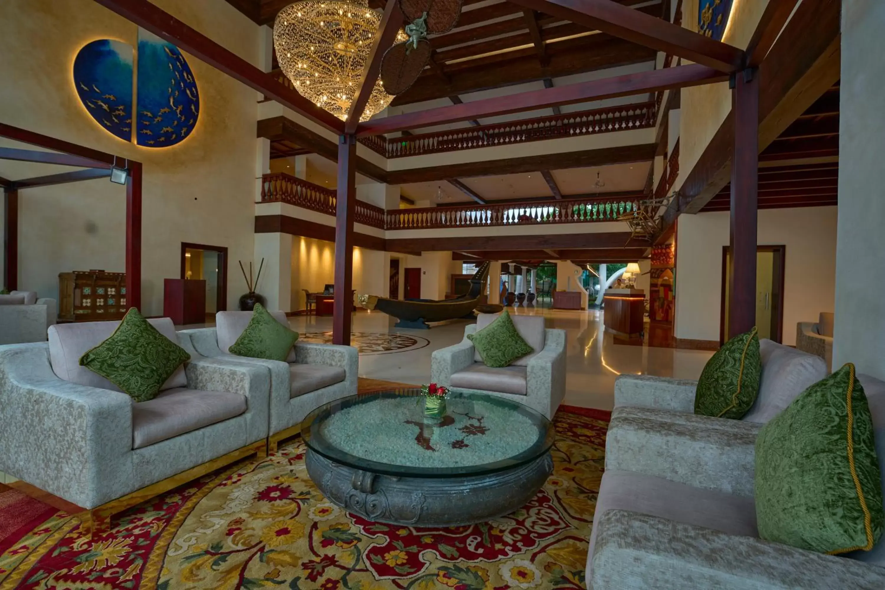 Lobby or reception in The Leela Ashtamudi, A Raviz Hotel