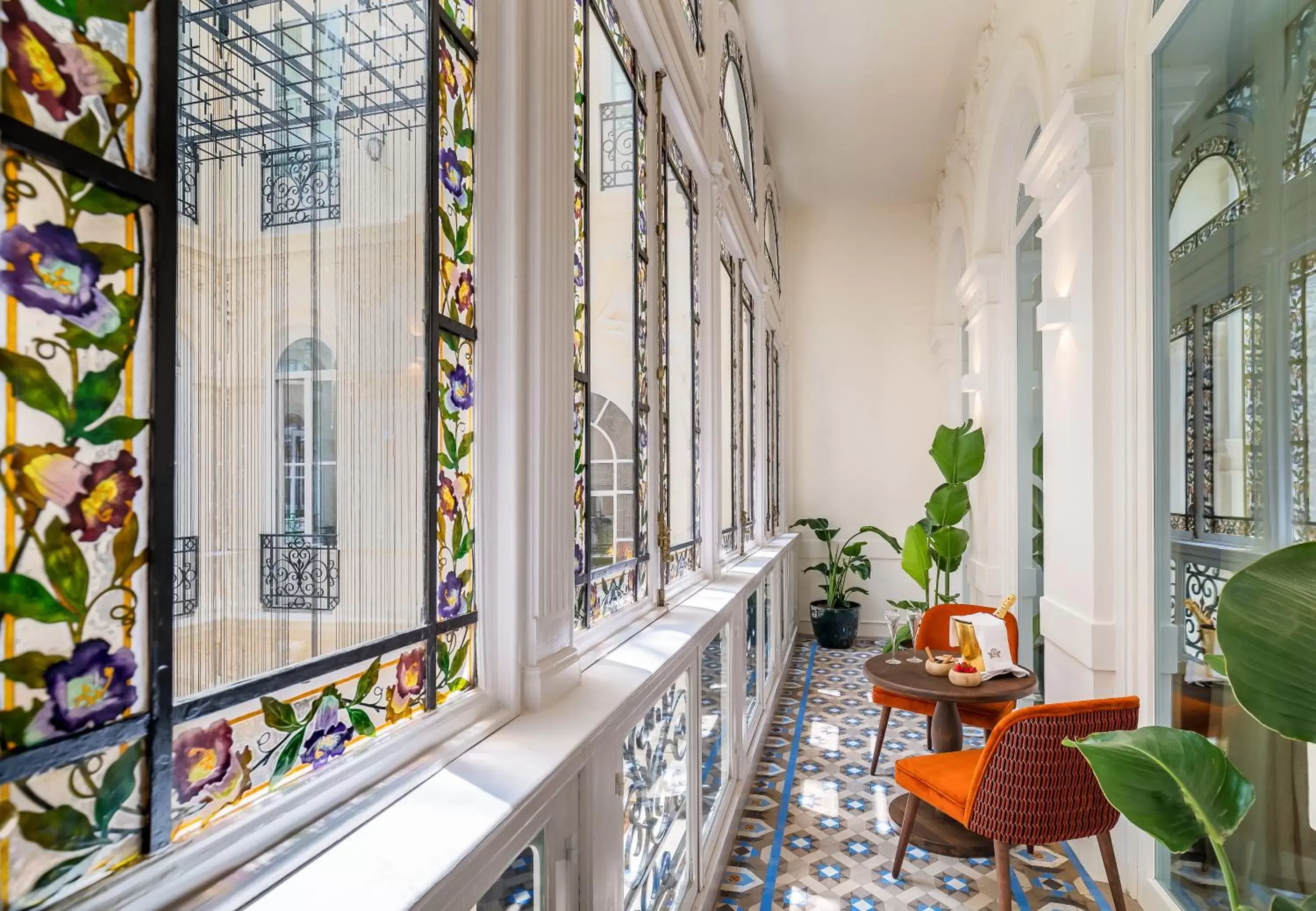 Inner courtyard view in Palacio Gran Vía, a Royal Hideaway Hotel