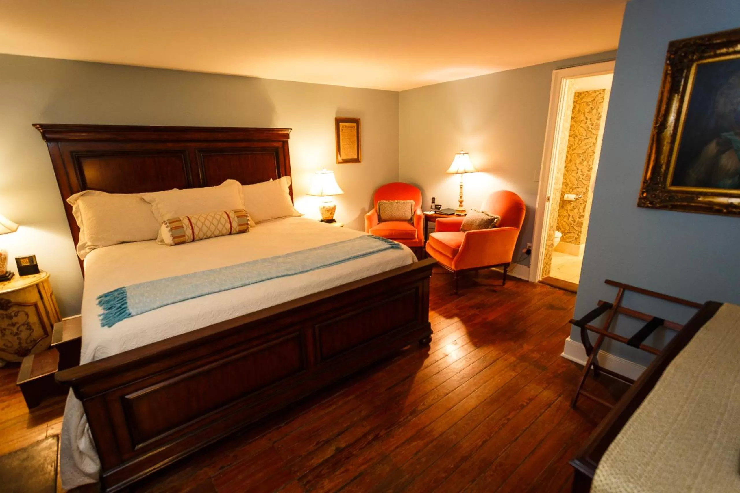 Bed in Eliza Thompson House, Historic Inns of Savannah Collection