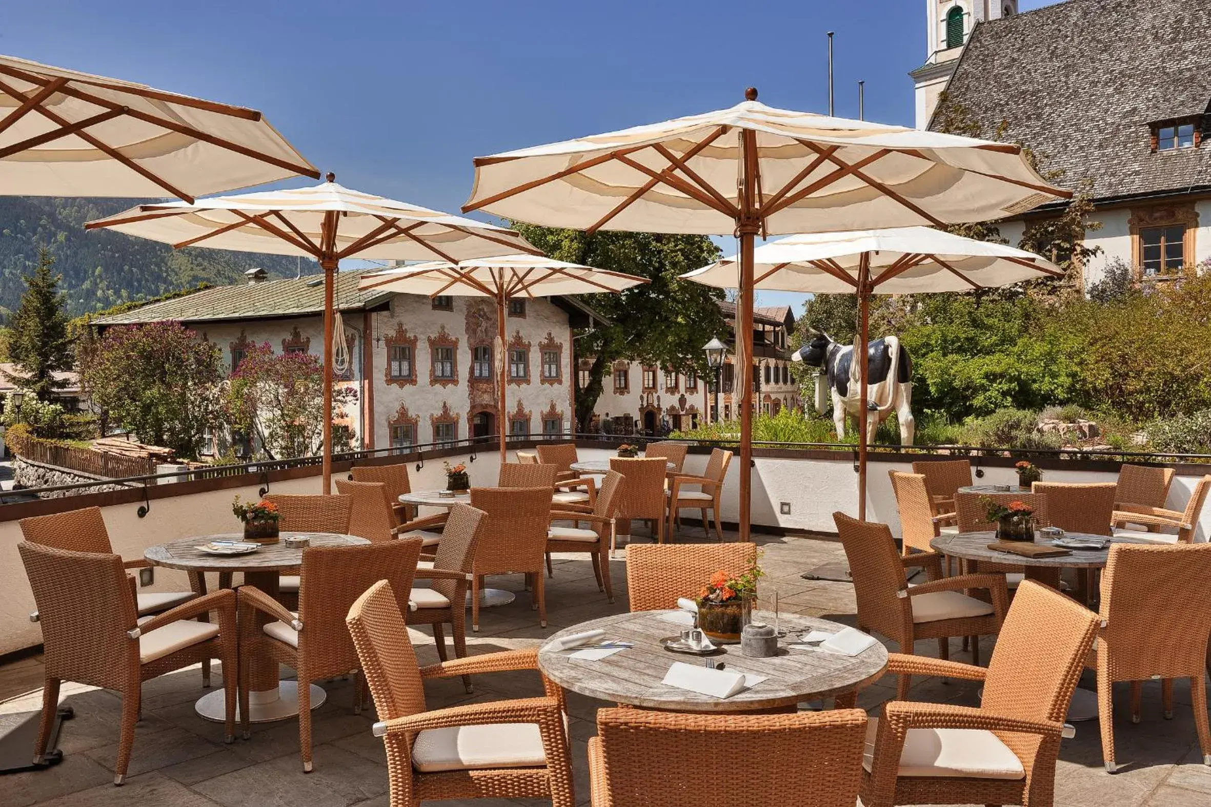 Balcony/Terrace, Restaurant/Places to Eat in Hotel Maximilian