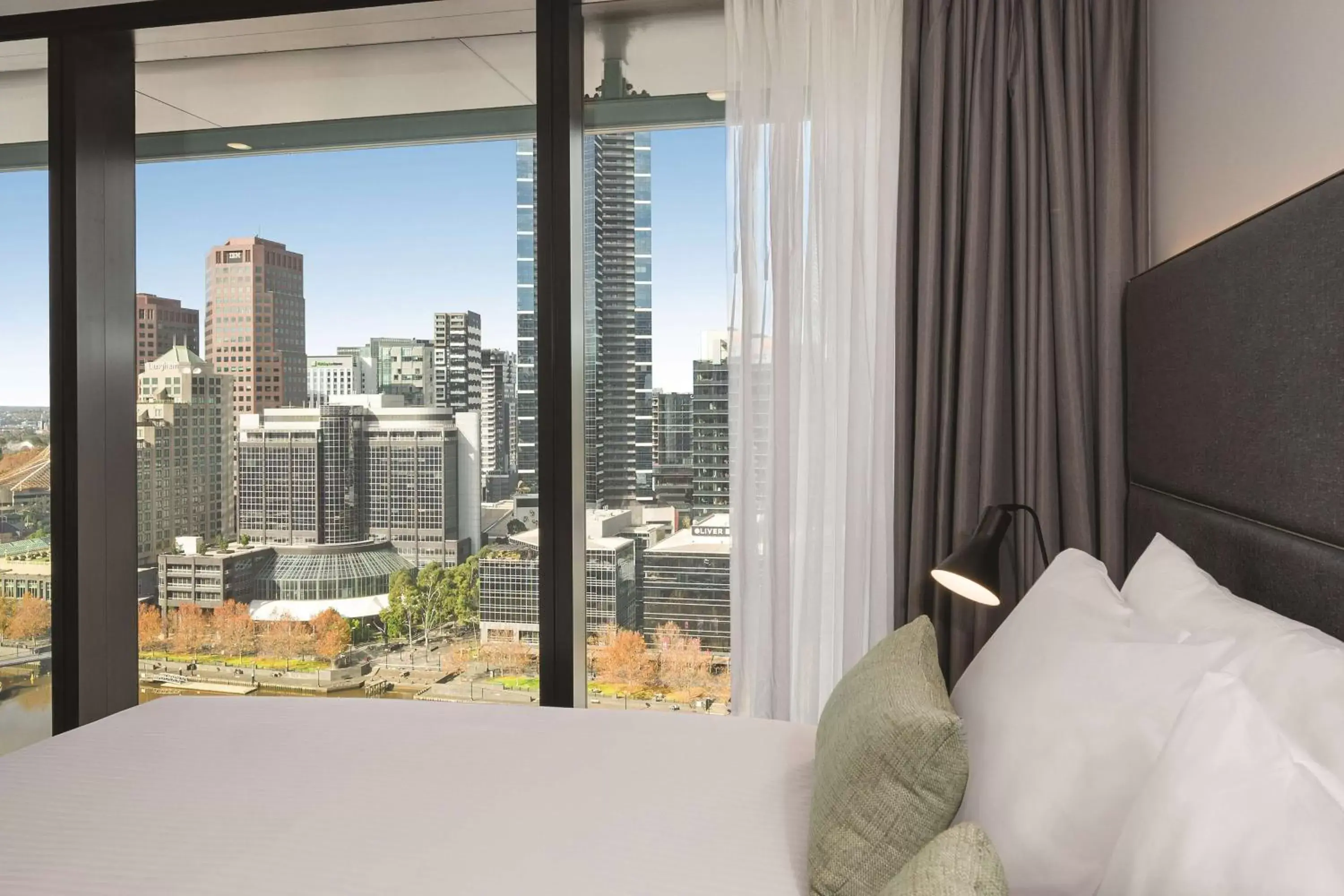 Bedroom in Vibe Hotel Melbourne