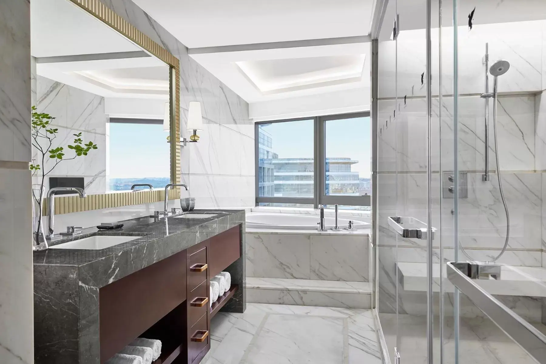 Shower, Bathroom in JW Marriott Hotel Beijing Central