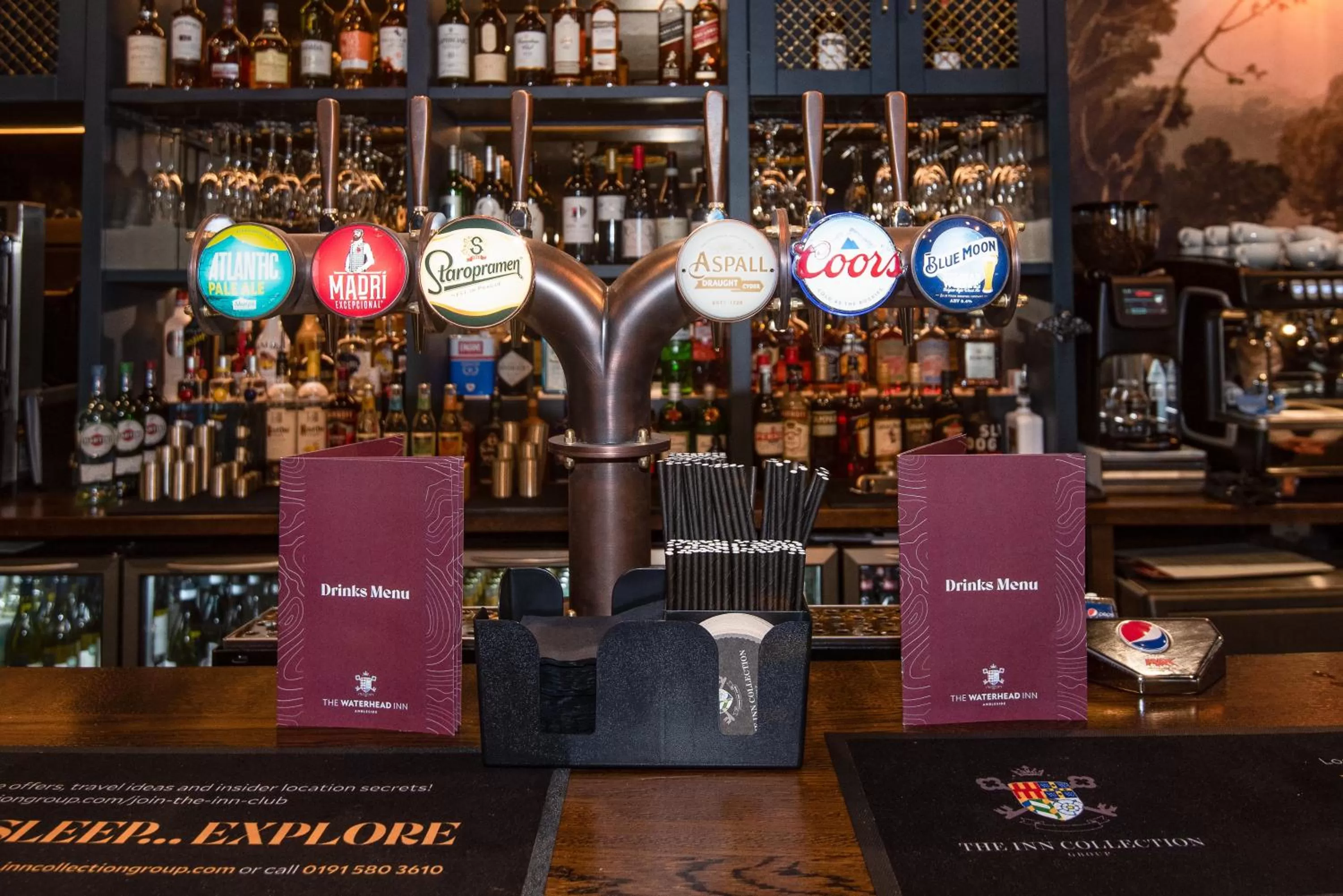 Alcoholic drinks in The Waterhead Inn- The Inn Collection Group