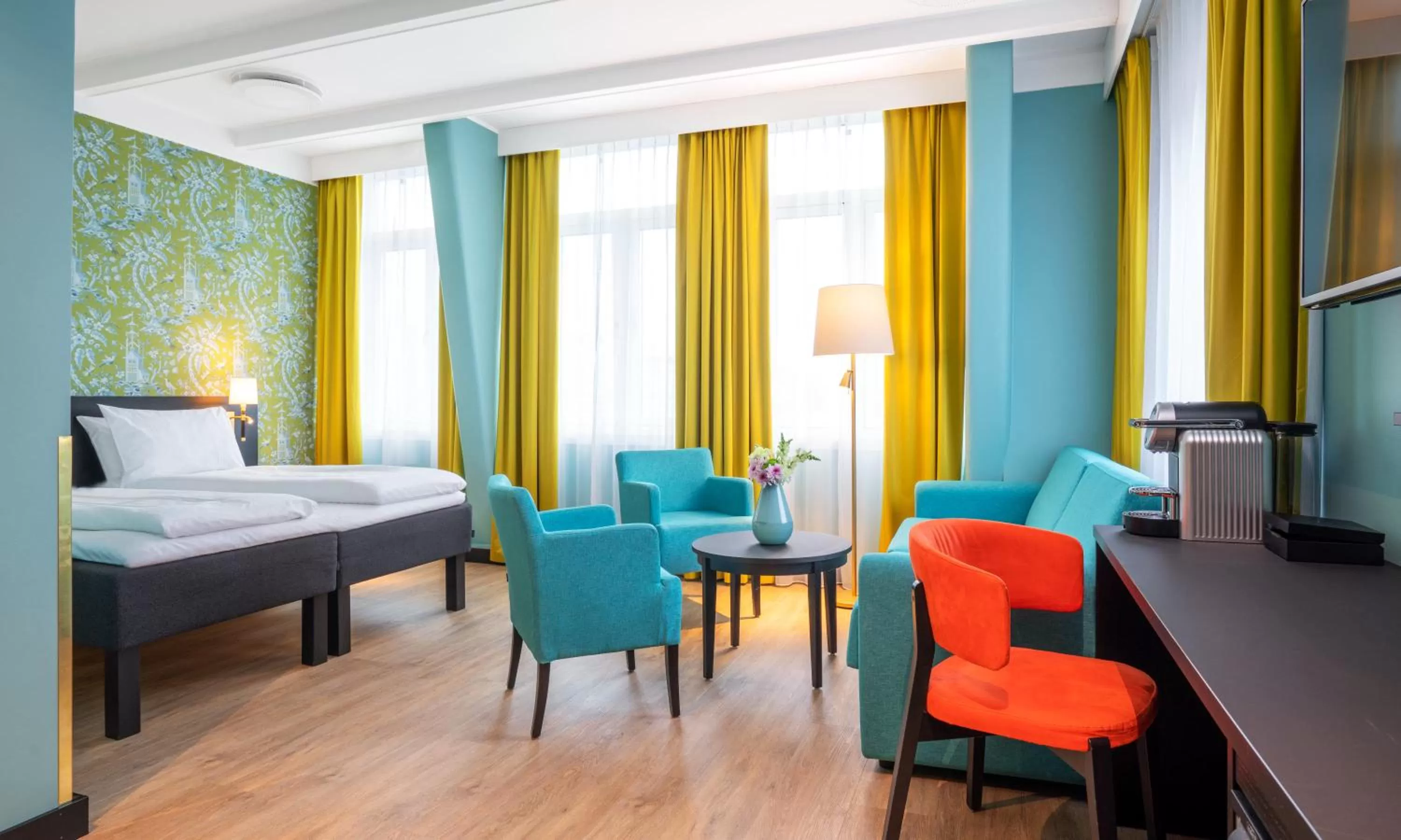 Bed in Thon Hotel Maritim