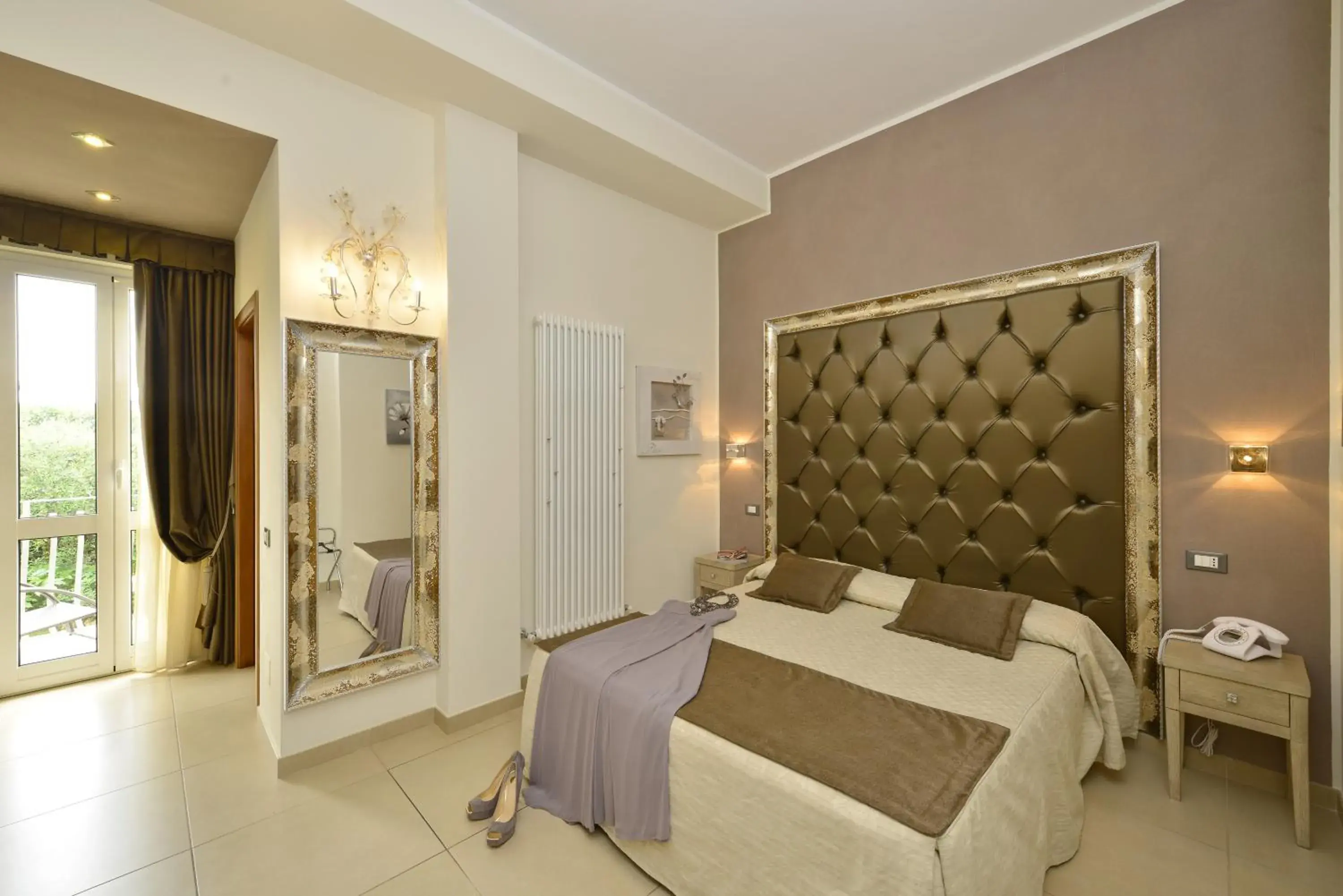 Bed in Hotel Villa Tiziana