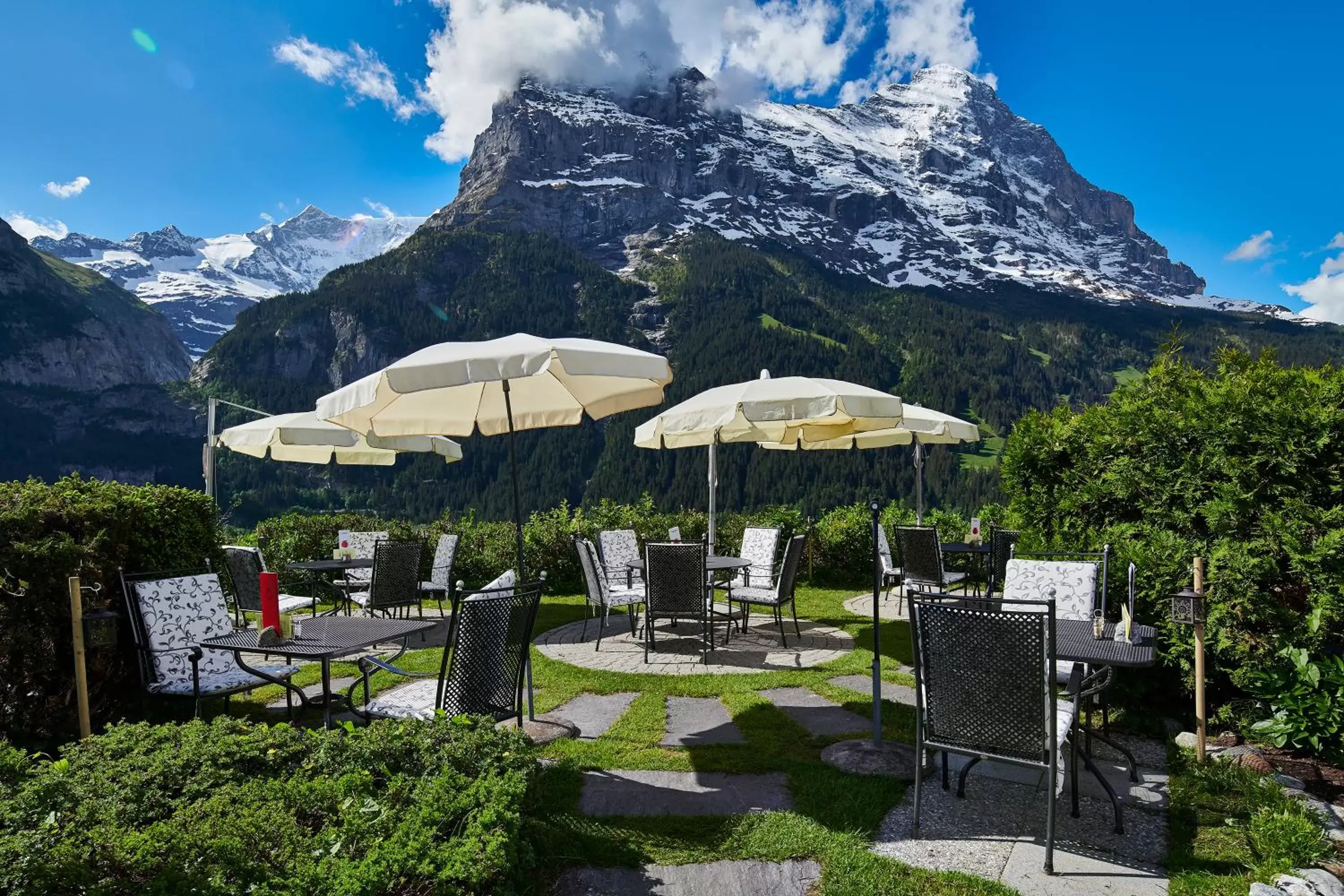 Mountain view, Restaurant/Places to Eat in Hotel Spinne Grindelwald