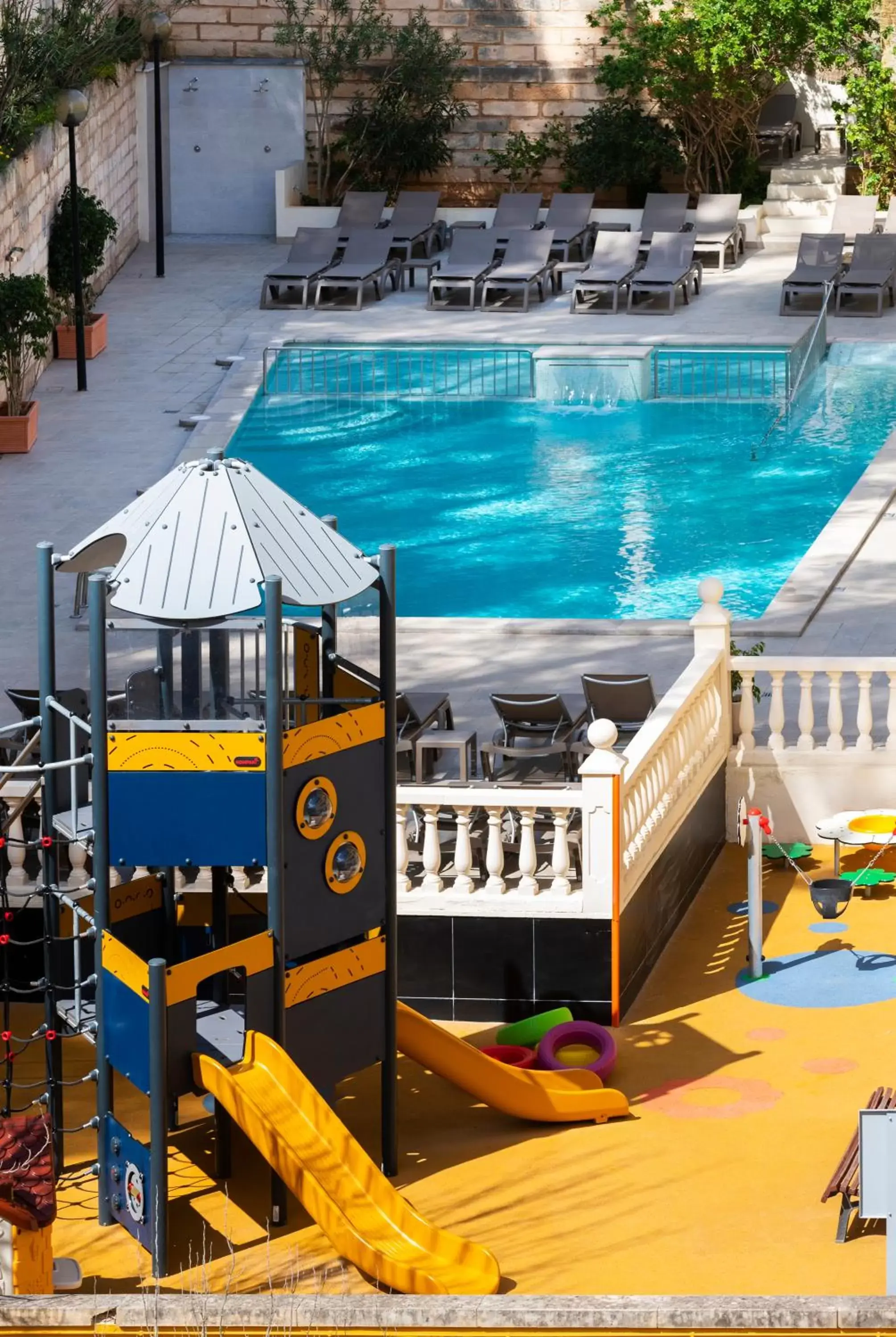 Children play ground, Pool View in Hotel Flor Los Almendros