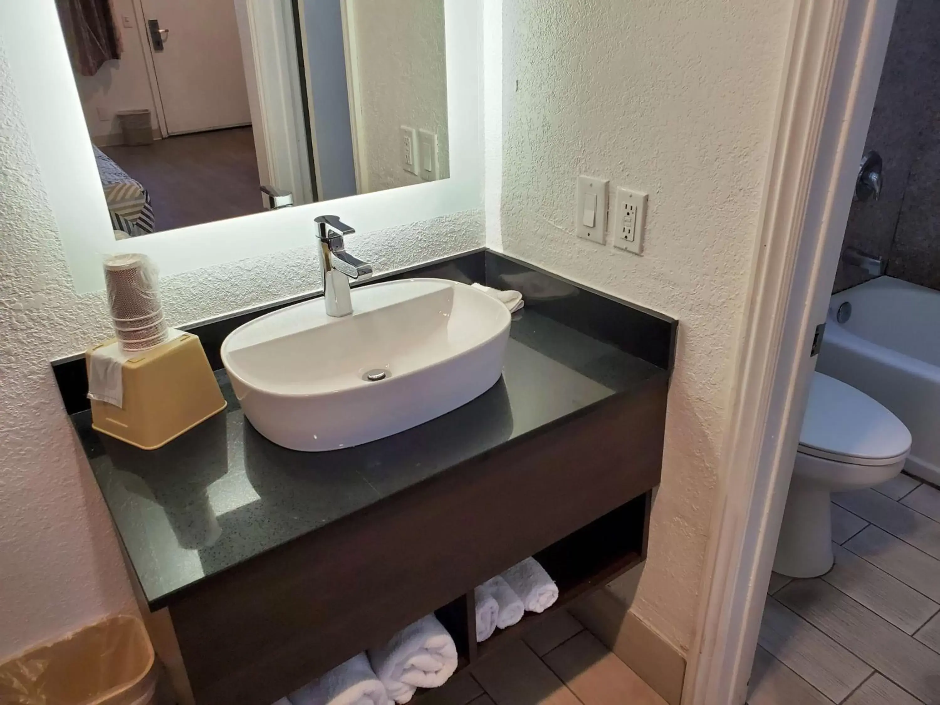 Photo of the whole room, Bathroom in Studio 6-National City, CA - Naval Base San Diego