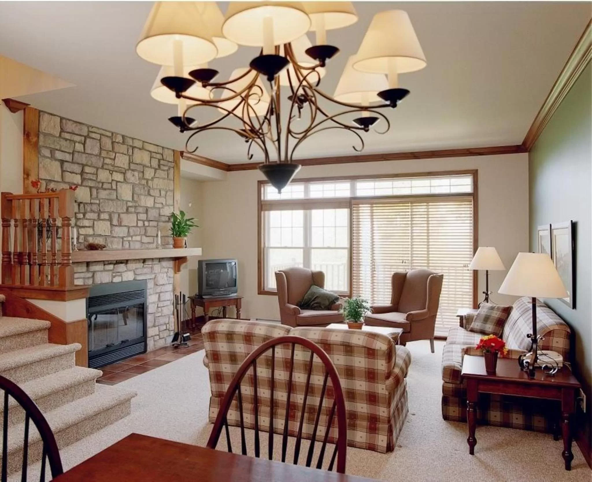 Living room in Cap Tremblant Mountain Resort