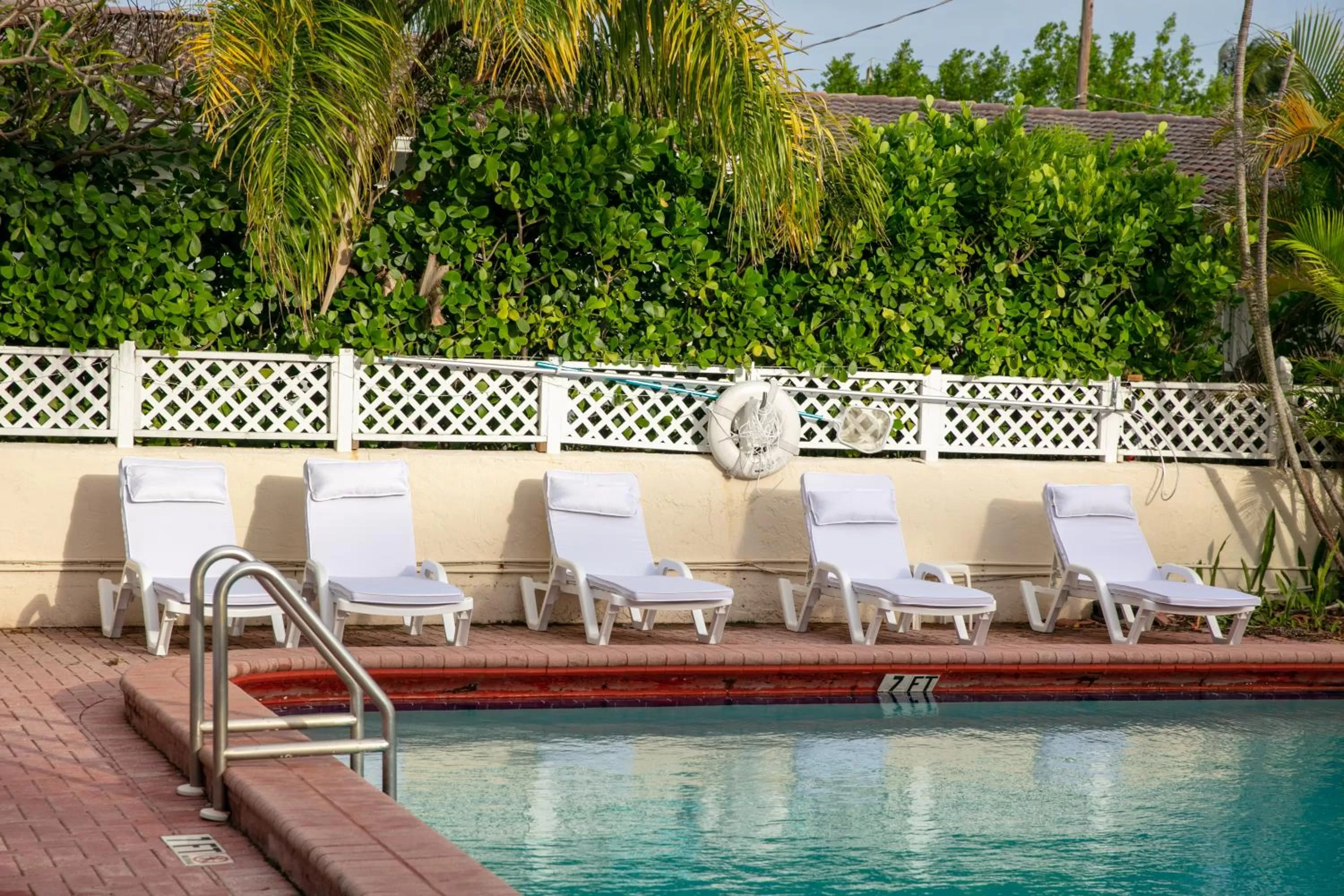 Pool view in Comfort Inn Oceanside Deerfield Beach