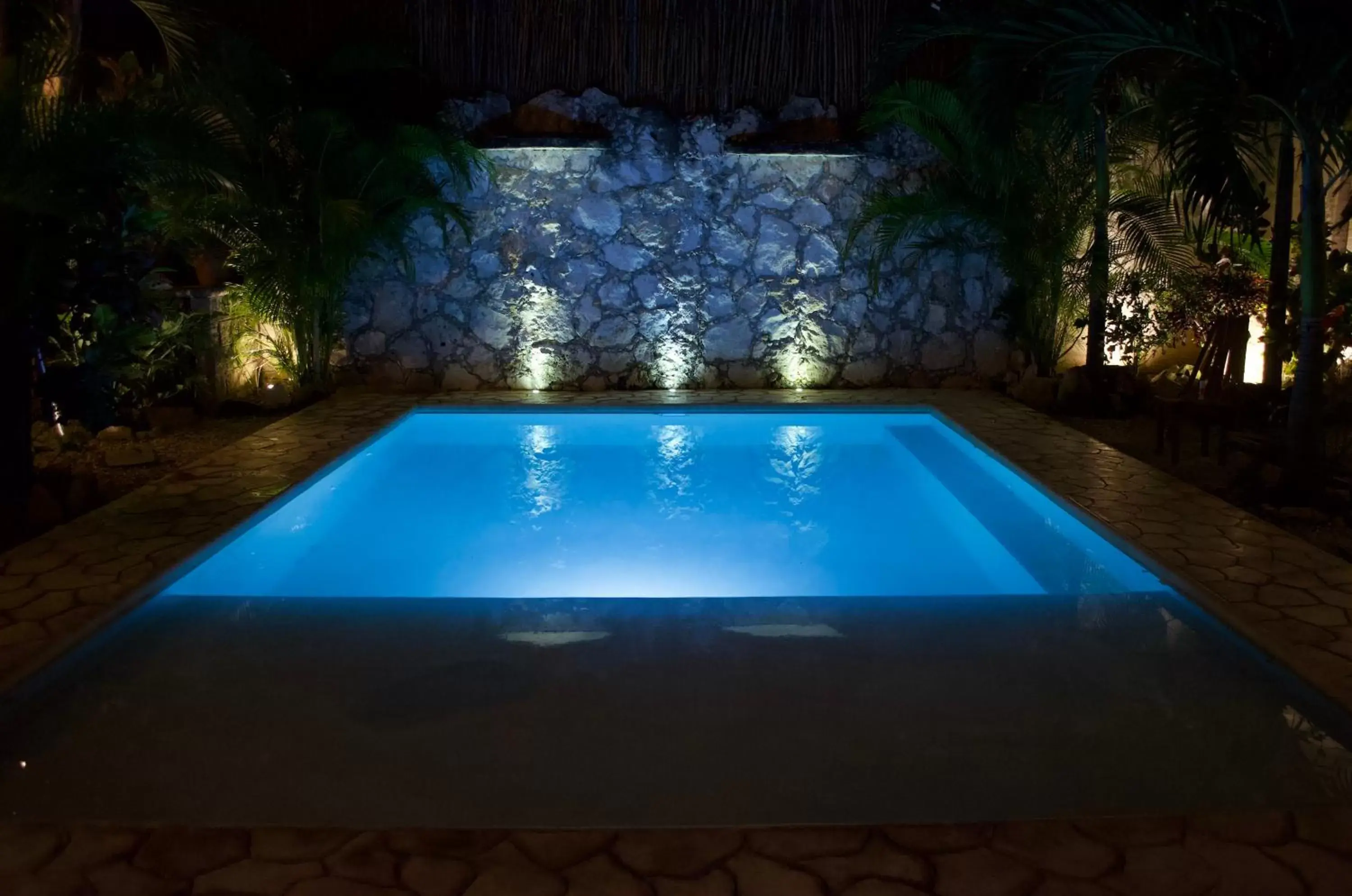 Night, Swimming Pool in Aldea San Lam - Oasis Of Tulum