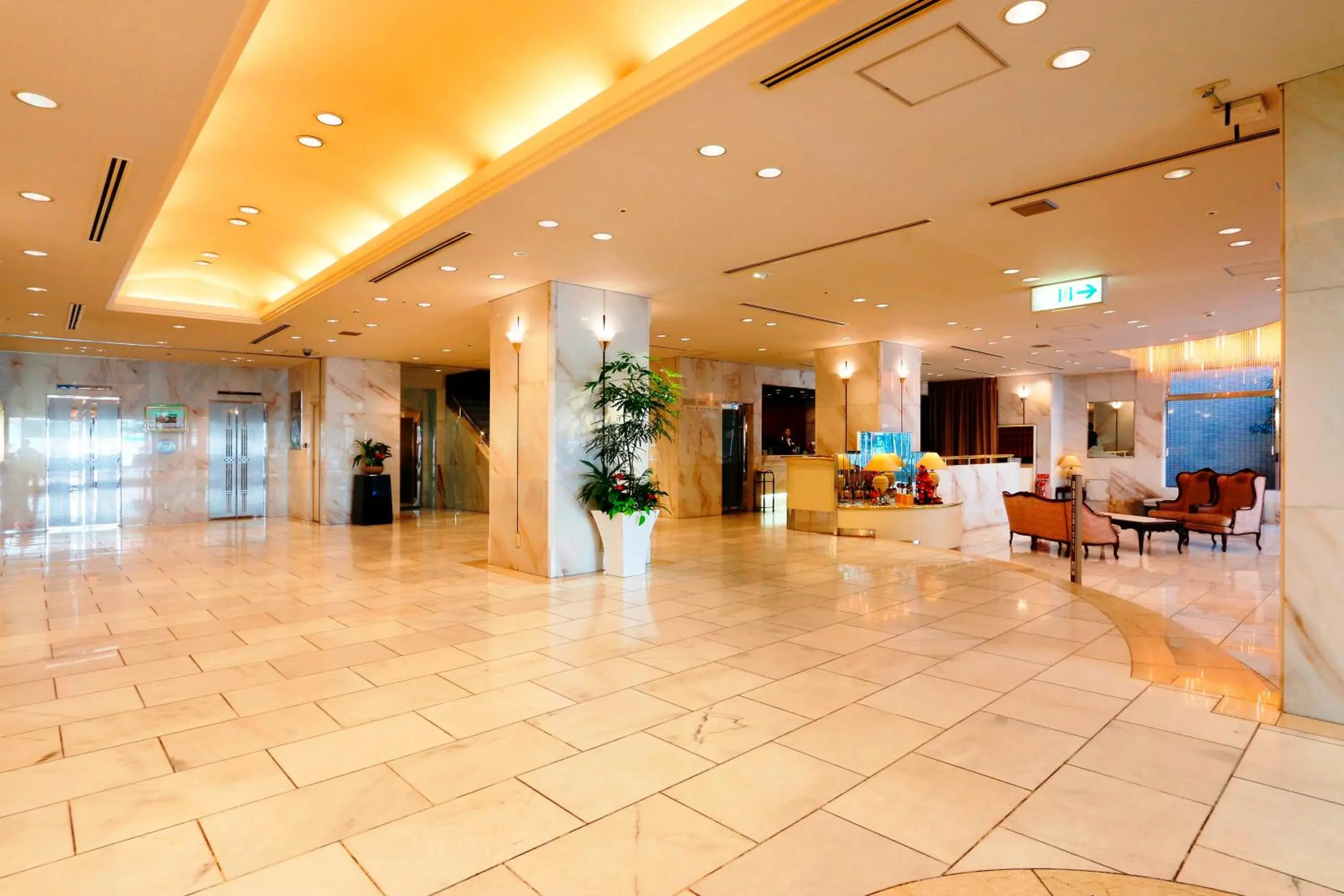 Lobby or reception in Nest Hotel Matsuyama