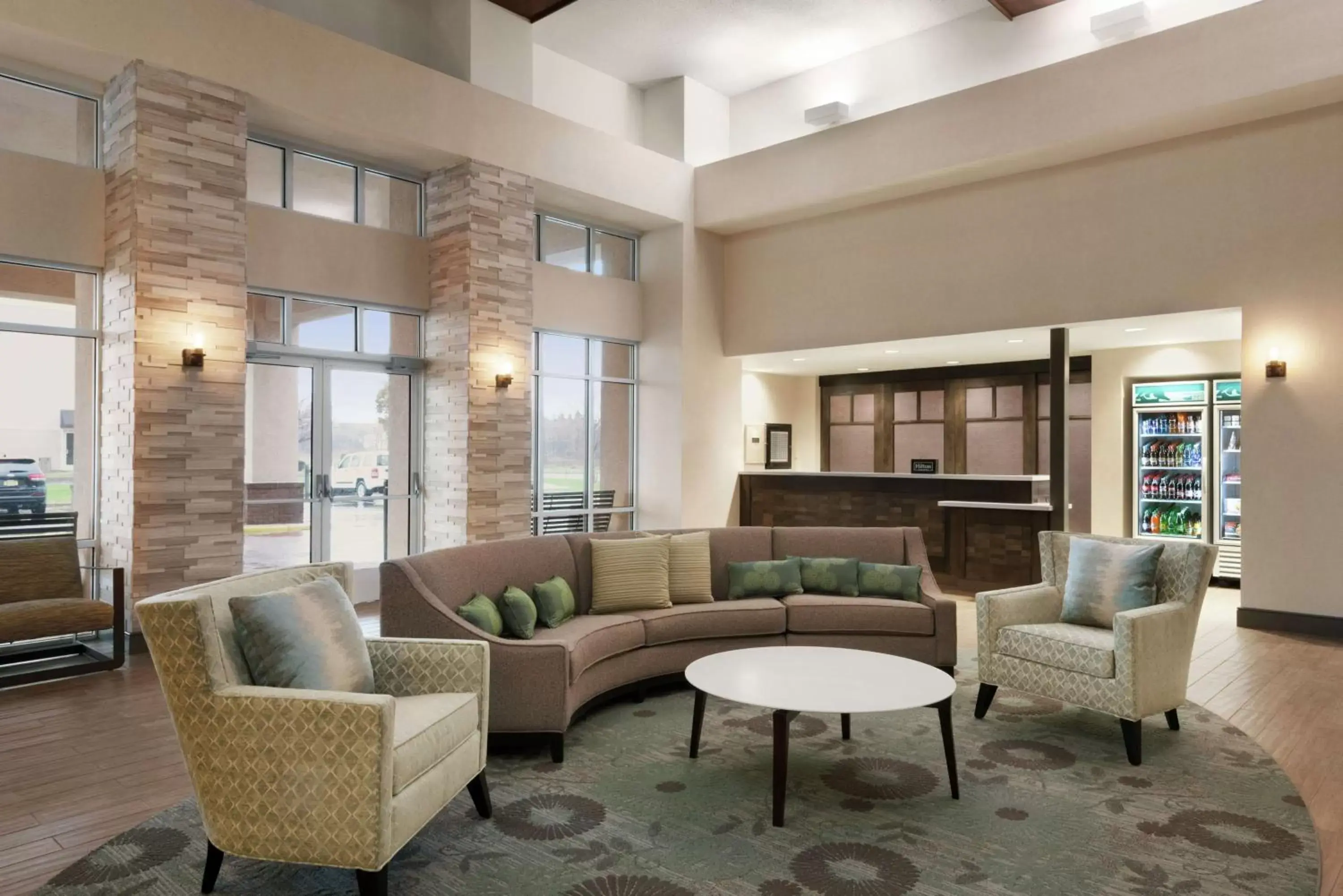 Lobby or reception in Homewood Suites Rochester-Henrietta Lobby or reception in Homewood Suites Rochester-Henrietta