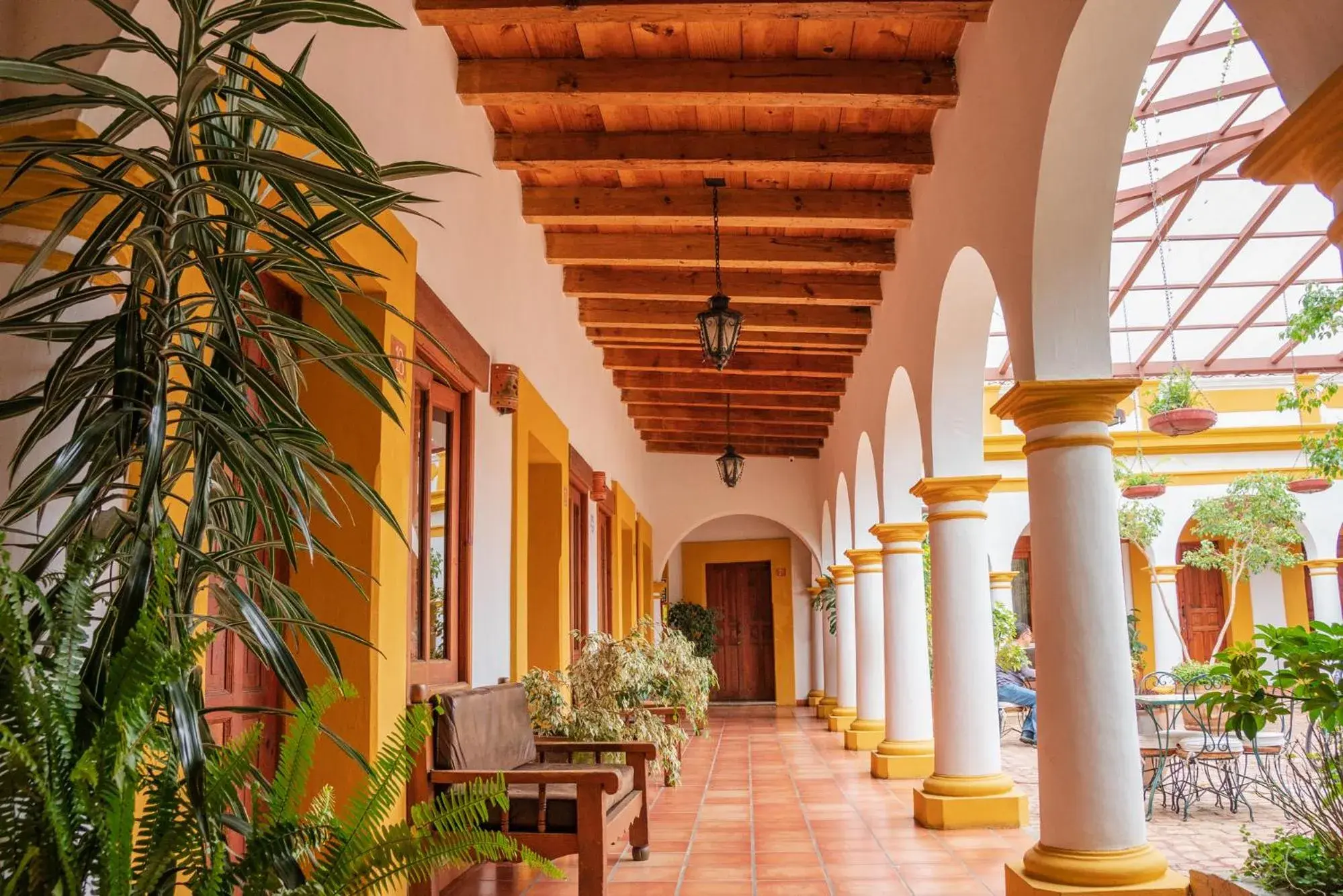 Patio in Hotel Casa Margarita