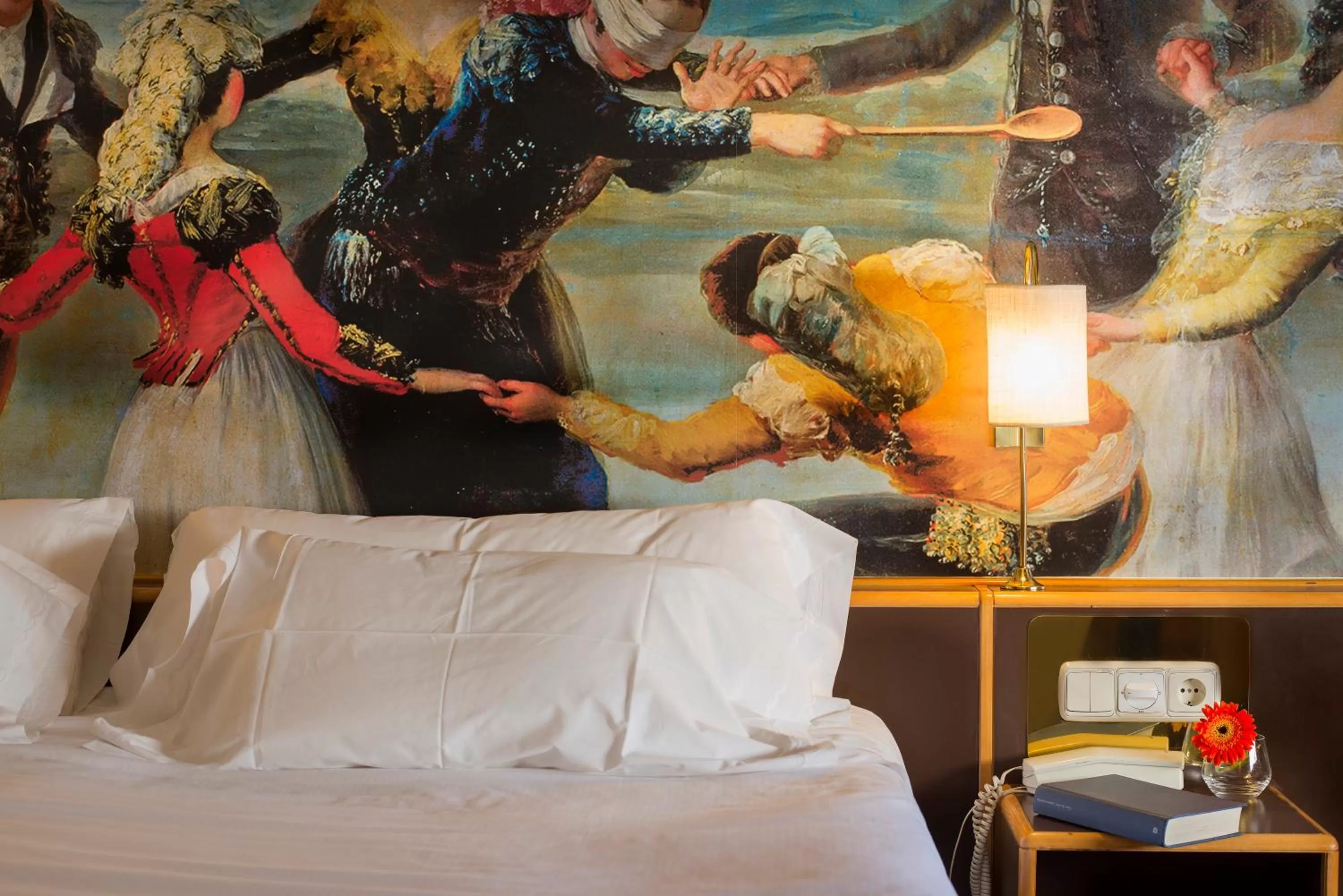 Decorative detail, Bed in Hotel Goya