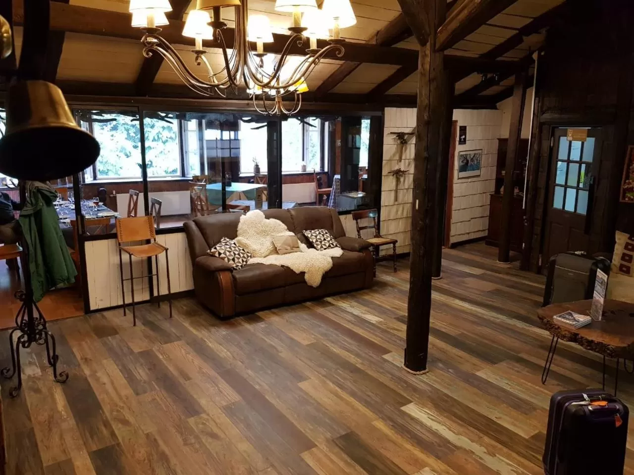 Living room in The Patagonian Lodge